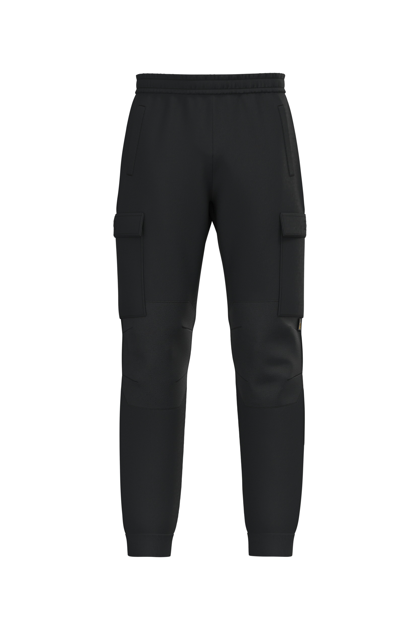 WK. Designed To Work Ecologische heren fleece cargobroek — Black