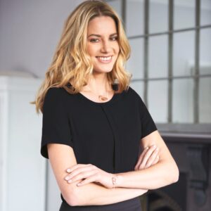 BROOK TAVERNER Blouse in Chinese crêpe VERONA