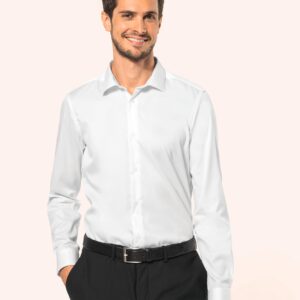 Kariban Premium Herenoverhemd van twill met lange mouwen