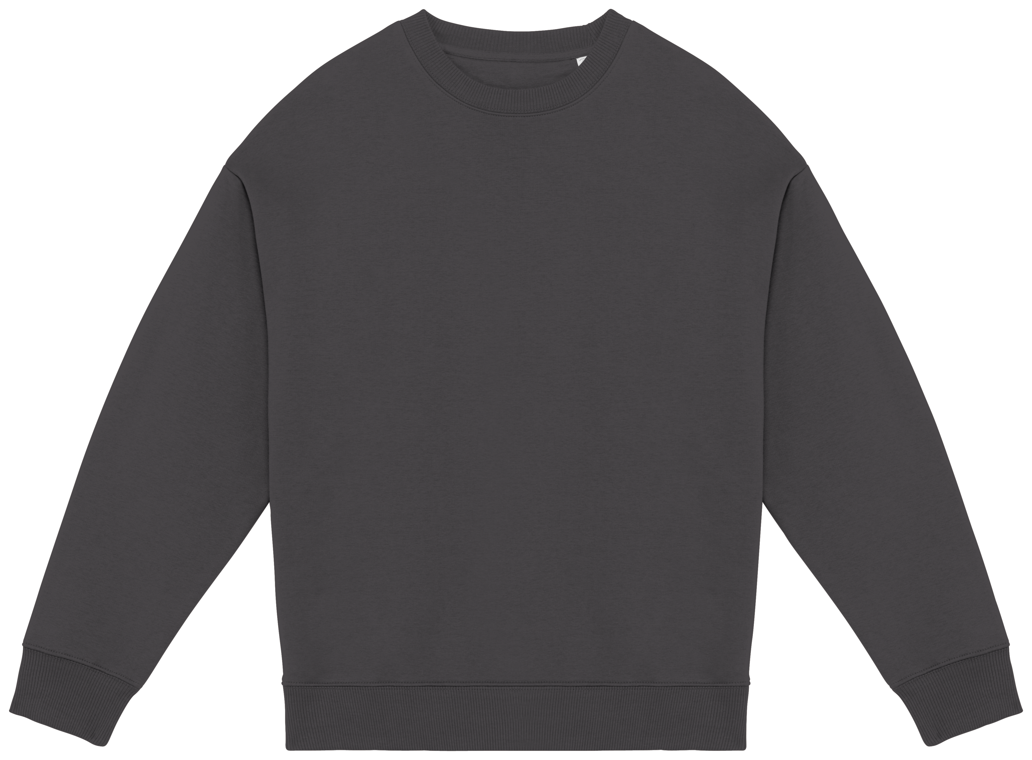 Native Spirit Ecologische oversized uniseks sweater met ronde hals — Iron Grey