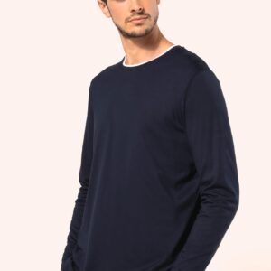 Kariban Premium Supima® heren-T-shirt ronde hals lange mouwen