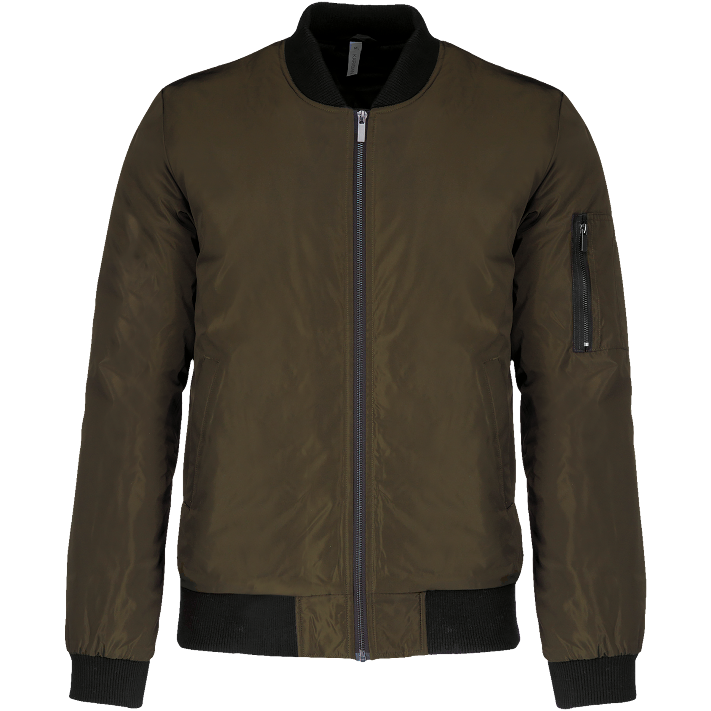 Kariban Heren bomberjack — Deep khaki