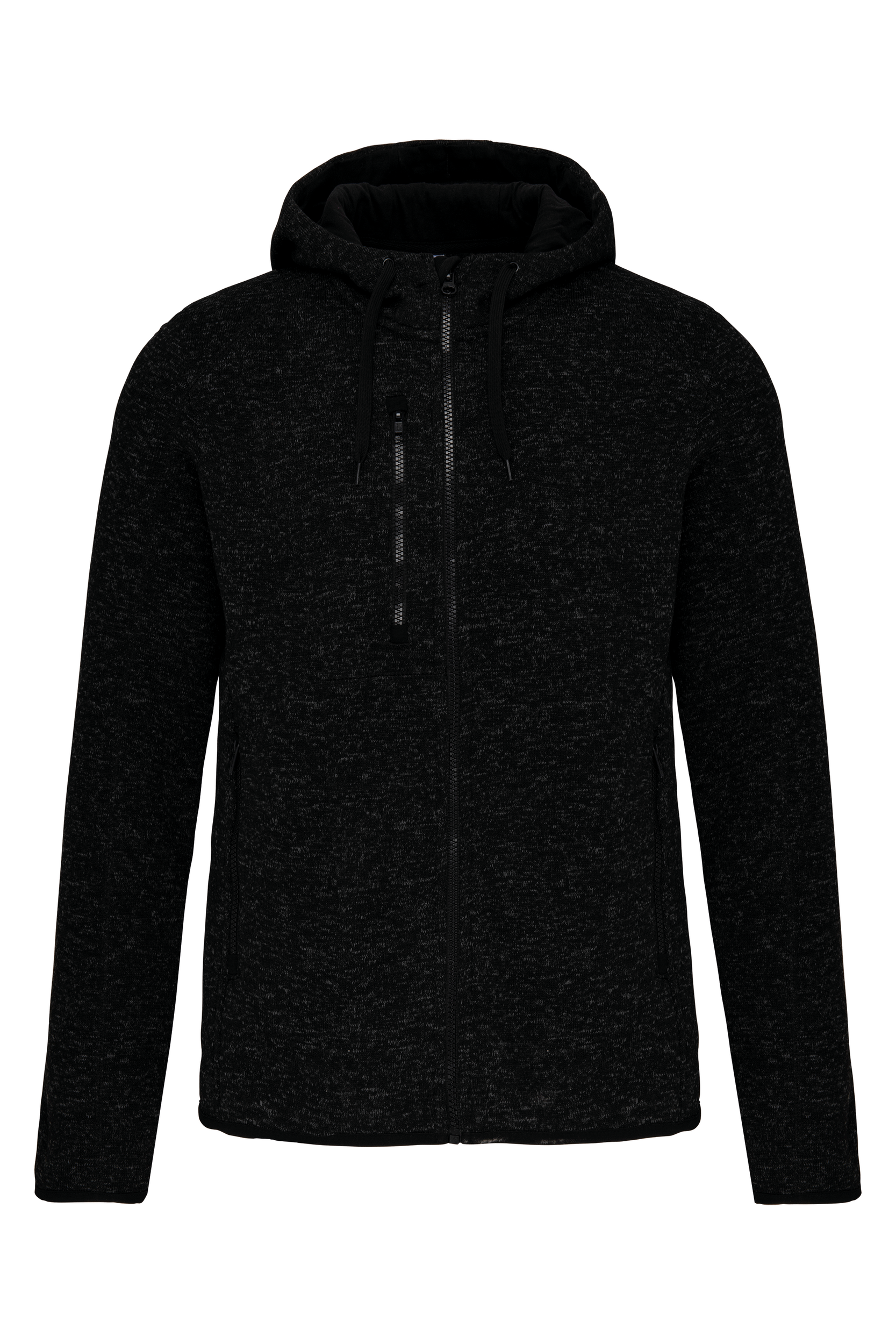 PROACT® Heather herenvest met capuchon — Dark Grey Melange