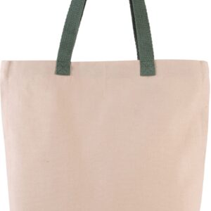 Kimood Shopper met plooi en contrasterend hengsel