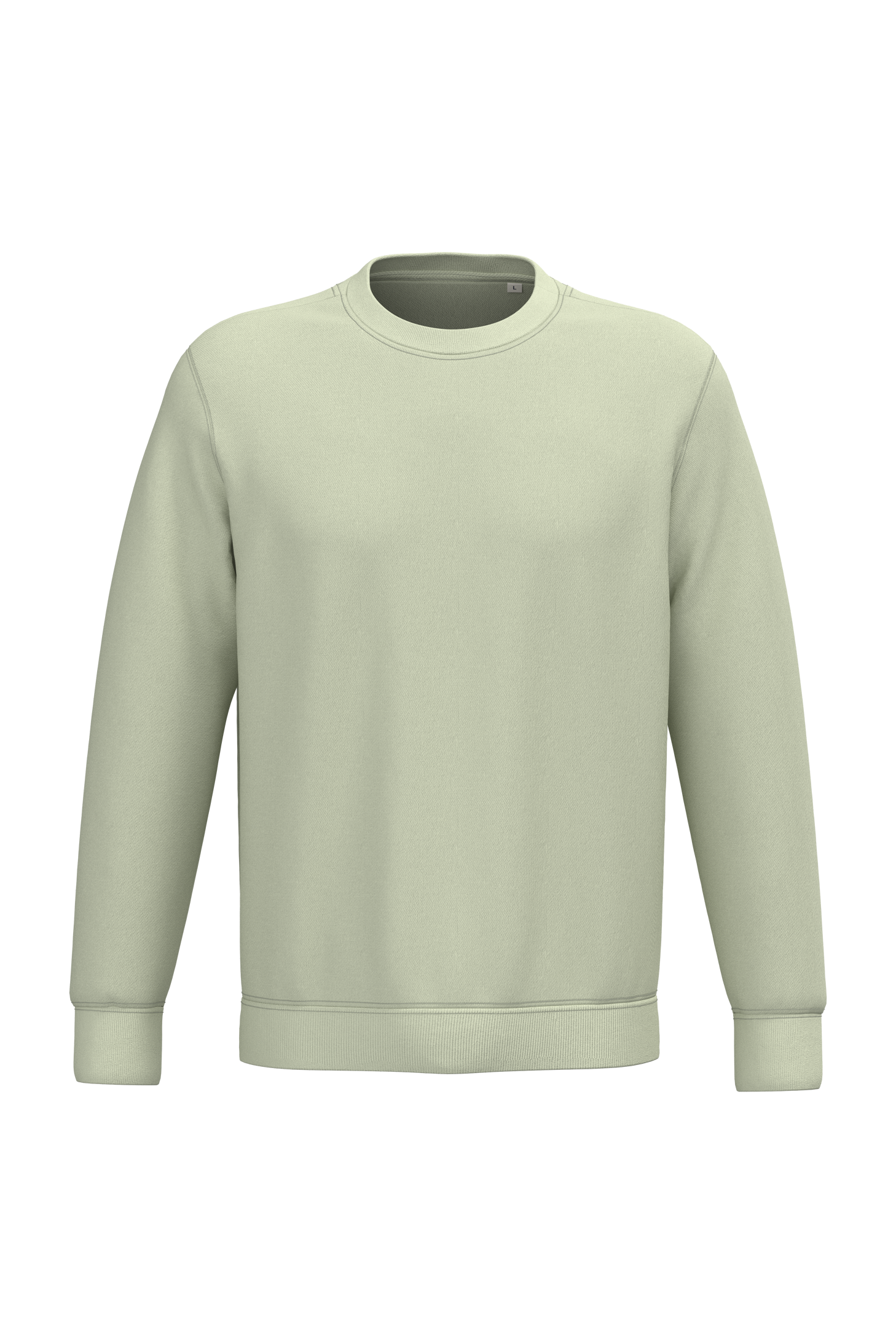 Native Spirit Ecologische uniseks sweater met ronde hals — Celadon Green