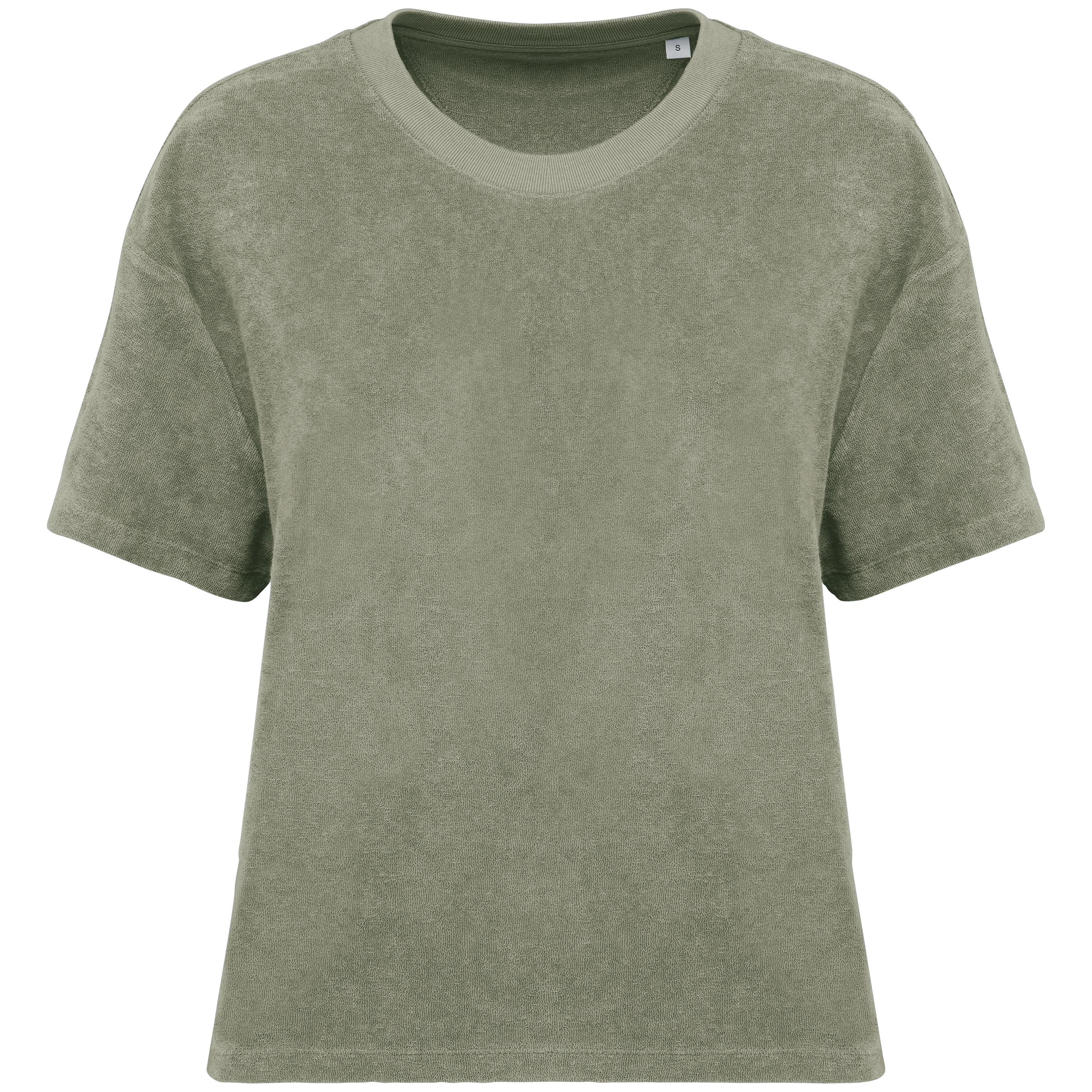 Native Spirit Ecologisch badstof dames T-shirt — Almond Green