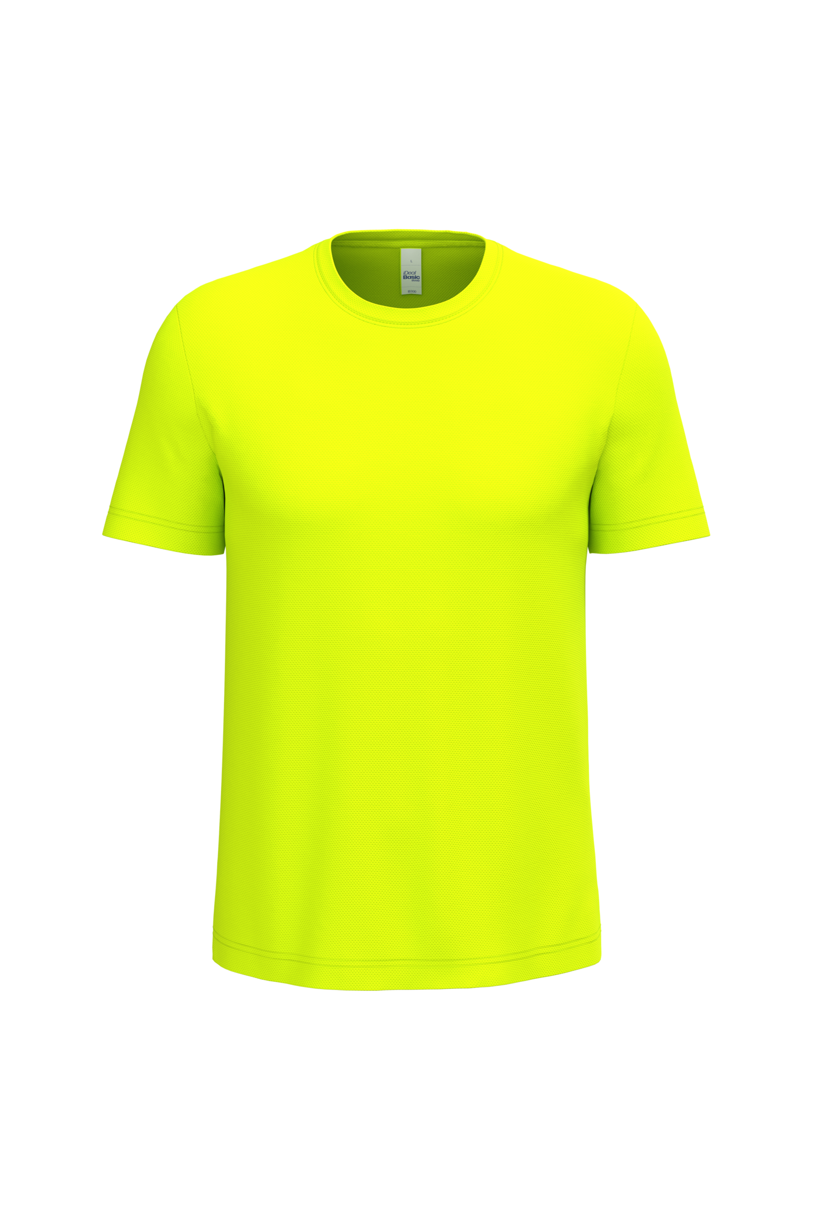 iDeal Basic Brand Mercury heren sport T-shirt — Ideal Fluorescent Yellow