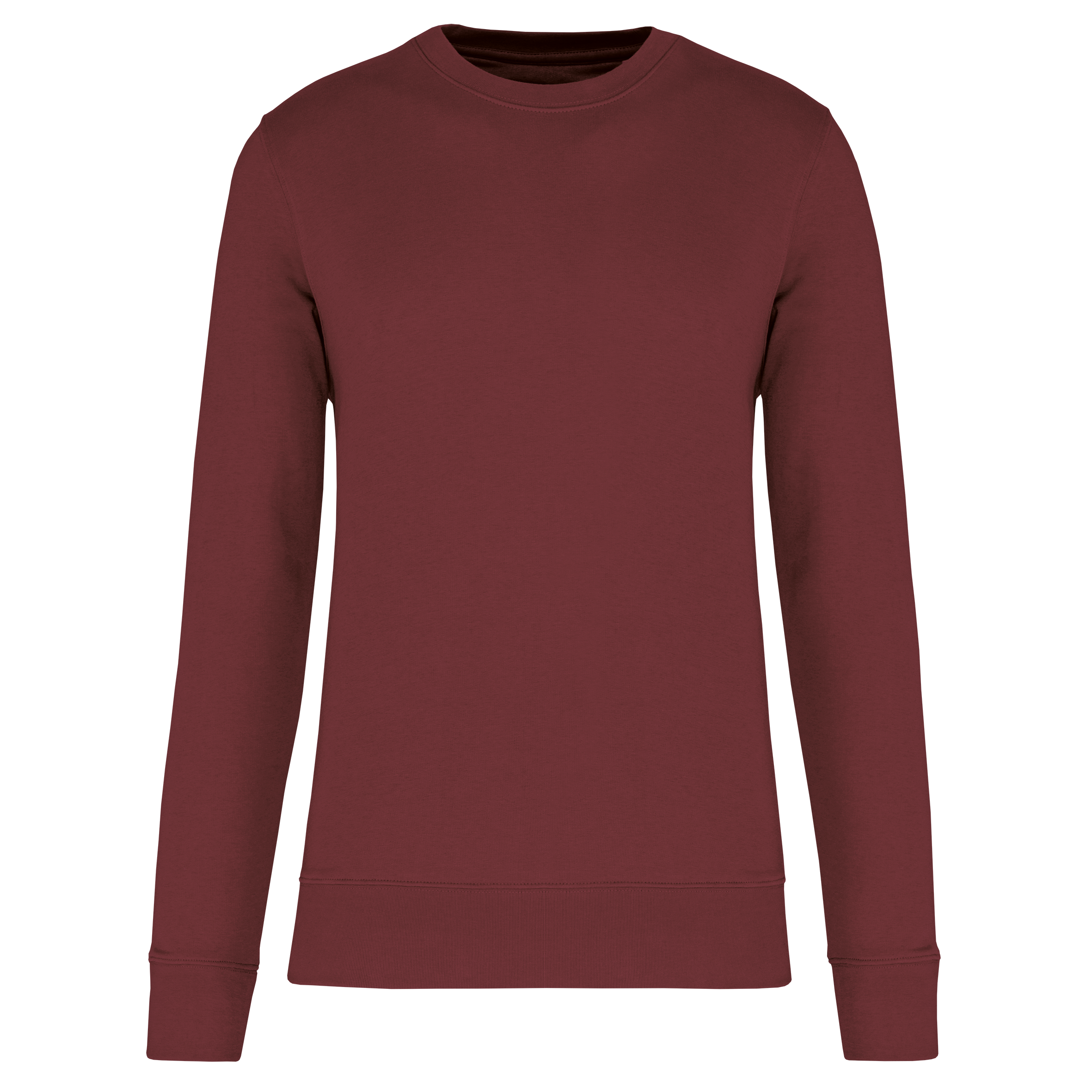 Kariban Ecologische sweater met ronde hals — Wine