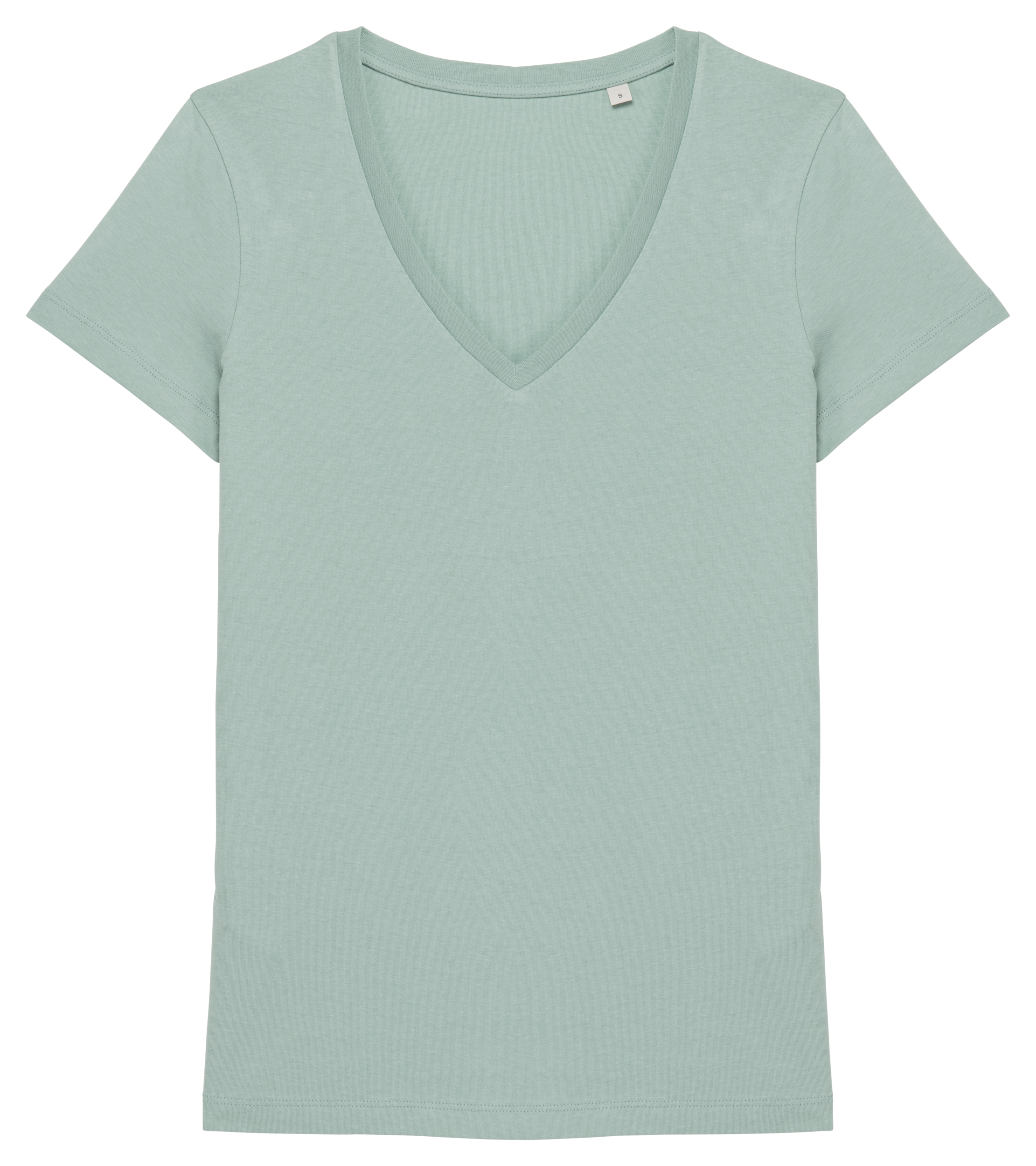 Native Spirit Ecologisch dames T-shirt met V-hals — Jade Green
