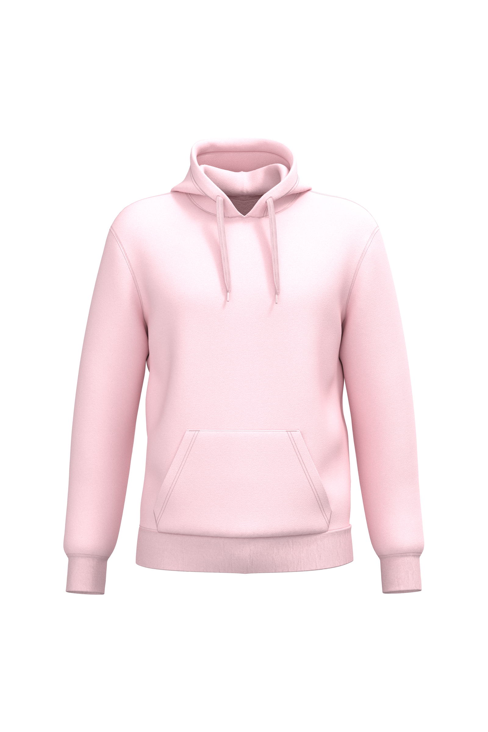 Kariban Gerecyclede uniseks sweater hoodie — Pale Pink