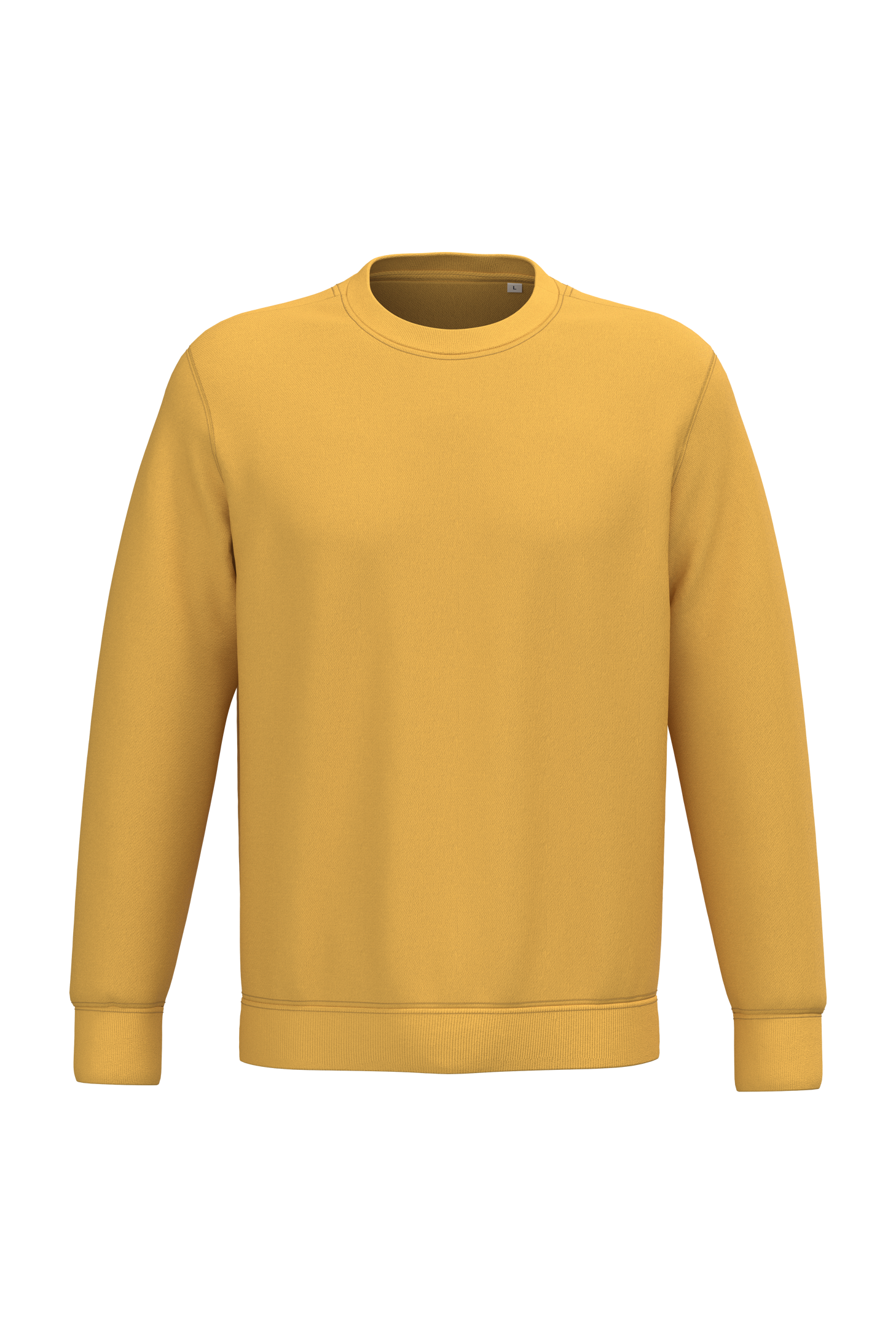 Native Spirit Ecologische uniseks sweater met ronde hals — Sun Yellow