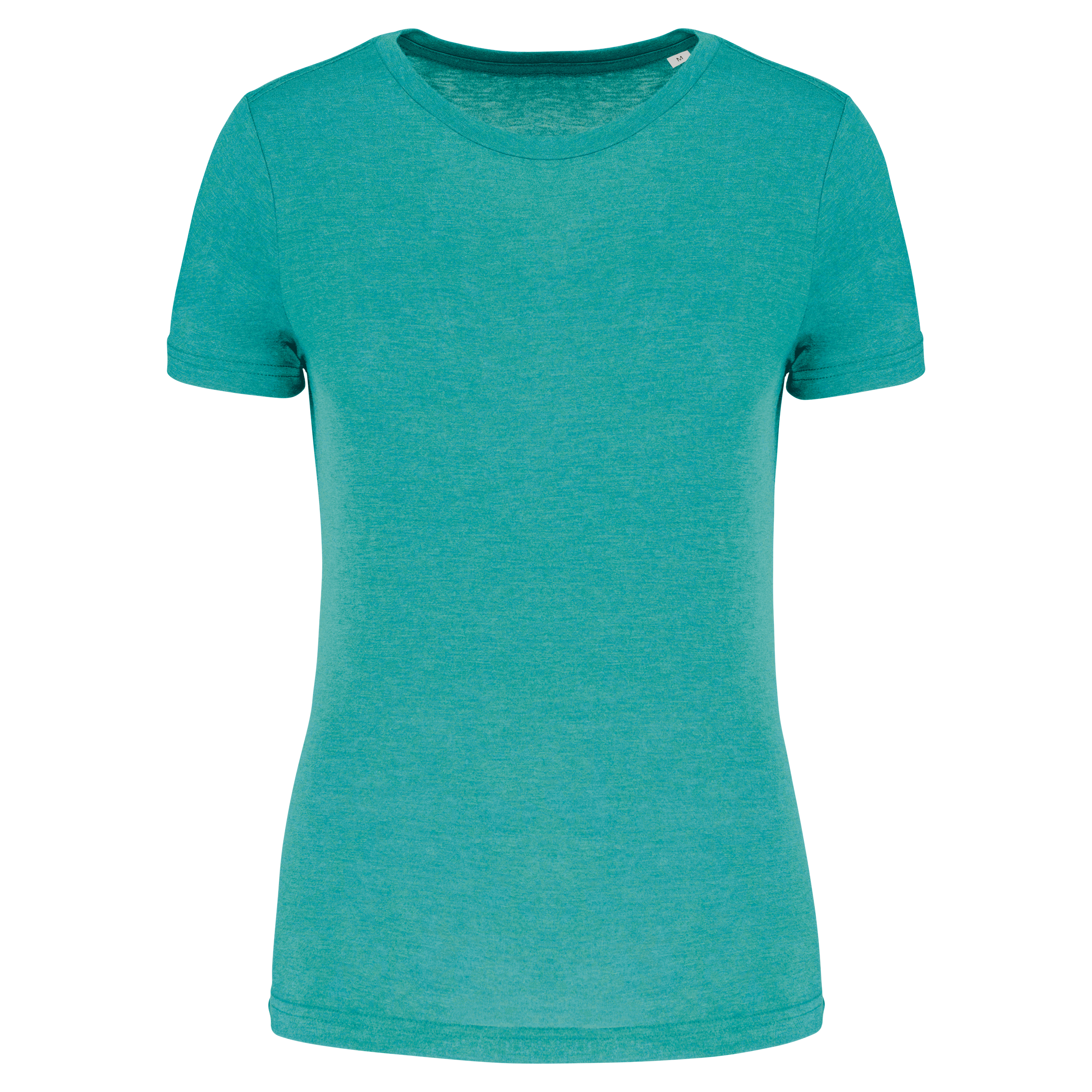 PROACT® Damessport-T-shirt triblend met ronde hals — Turquoise Blue Heather