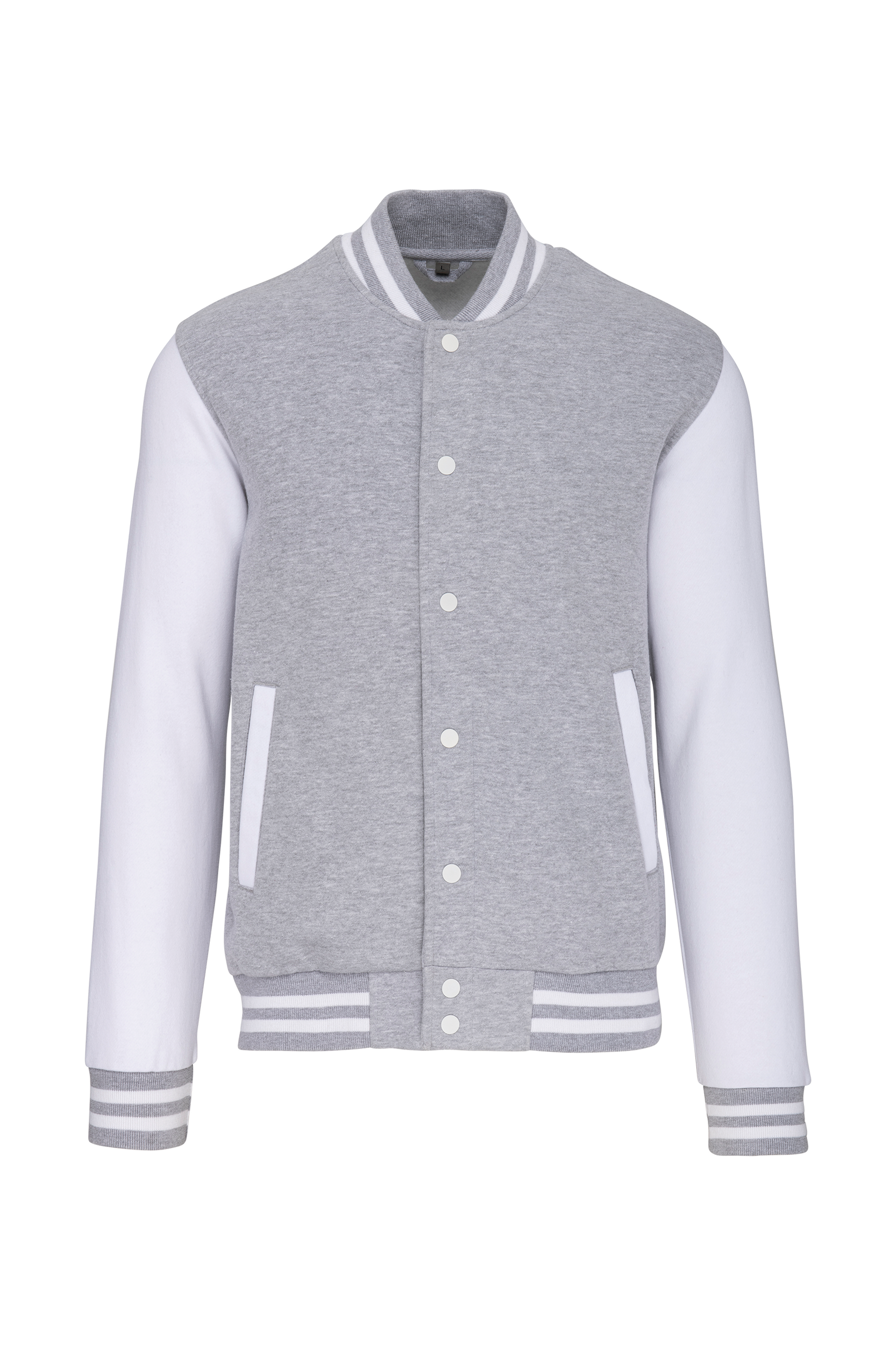 Kariban College jacket unisex — Oxford Grey / White