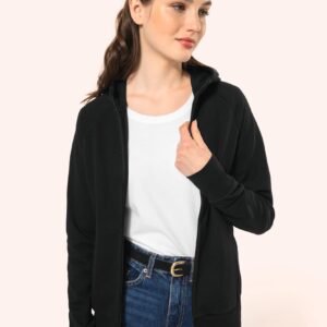 Kariban Premium Damesjasje met rits en capuchon