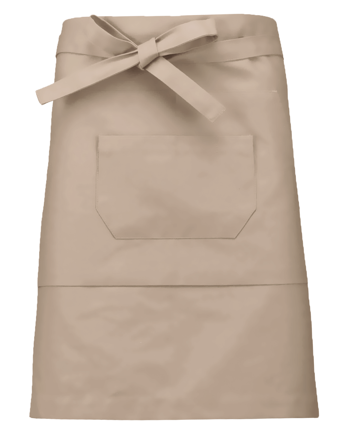 Kariban Katoenen halflang schort — Beige