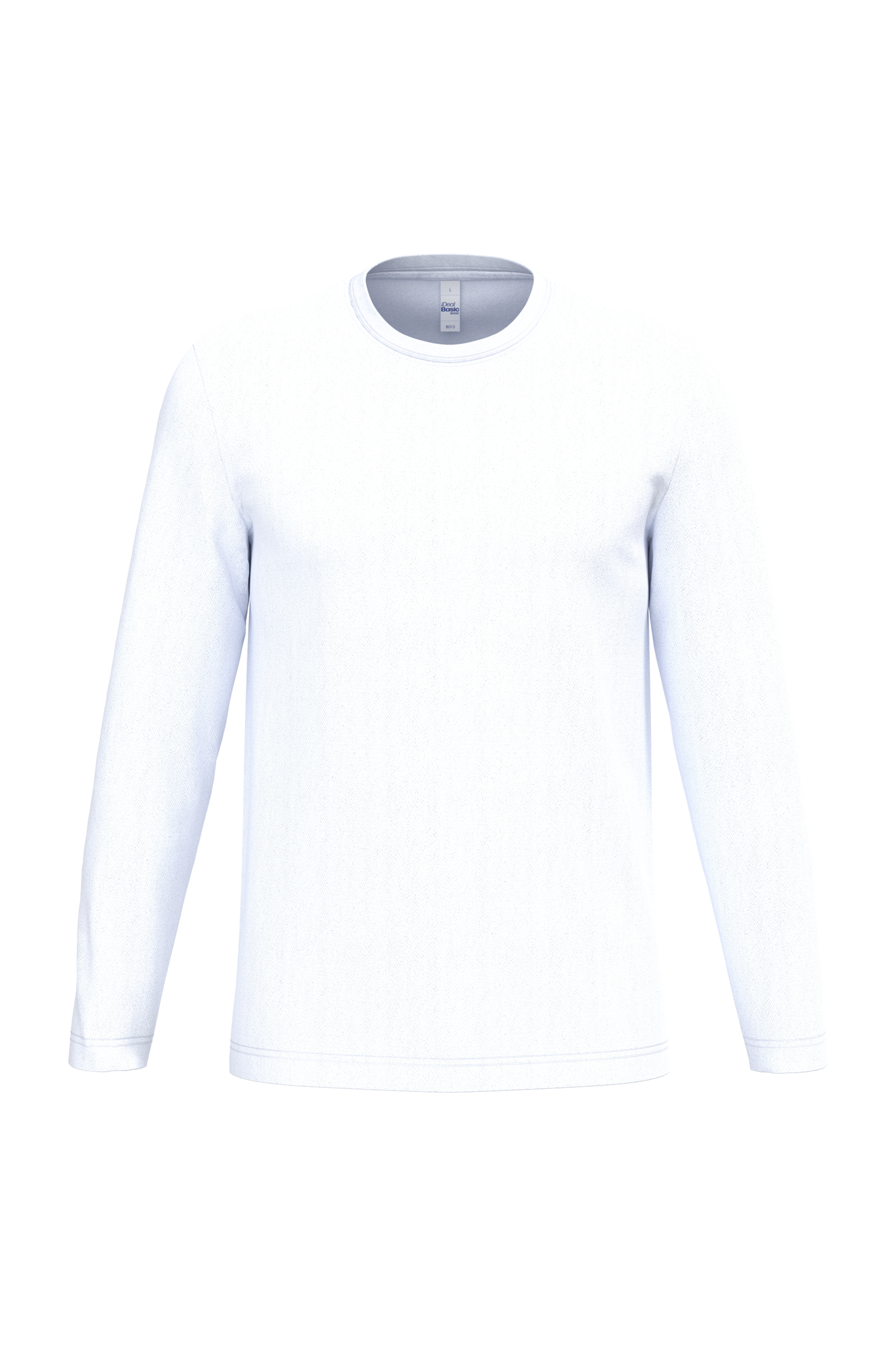 iDeal Basic Brand iDeal150 uniseks T-shirt LSL — Ideal White
