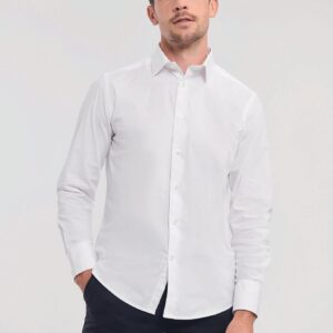 Russell Men's Long Sleeve Easy Care Fitted Shirt
