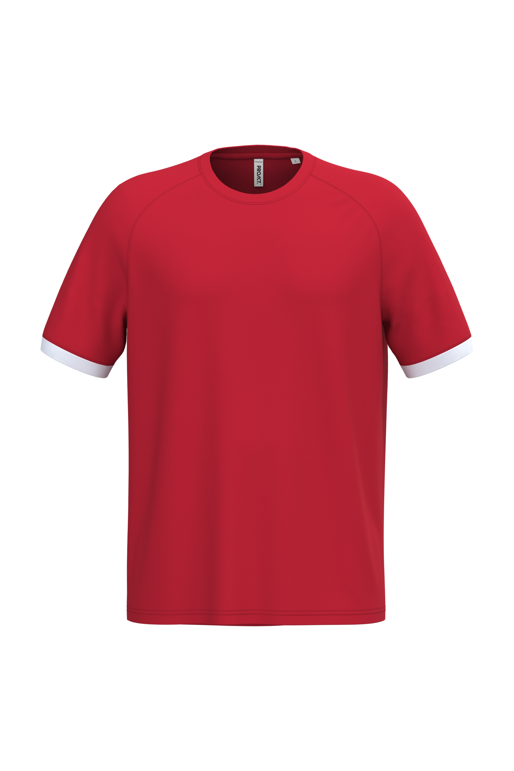 PROACT® Sport-t-shirt van polyester — Sporty Red / White