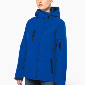 Kariban Gewatteerde softshell damesparka met capuchon