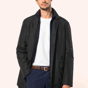 Kariban Premium Gestructureerde trenchcoat voor heren