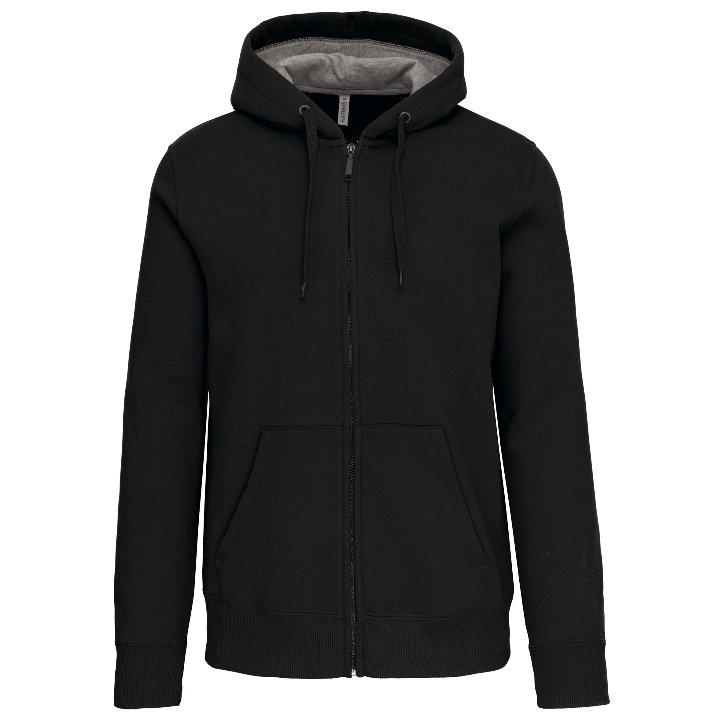 Kariban Sweatvest met capuchon — Black