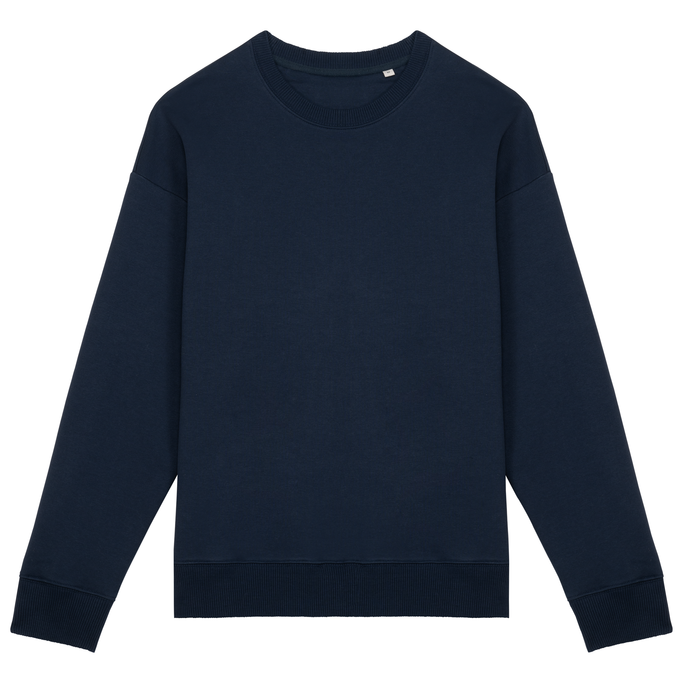 Native Spirit Ecologische oversized uniseks sweater met ronde hals — Navy Blue