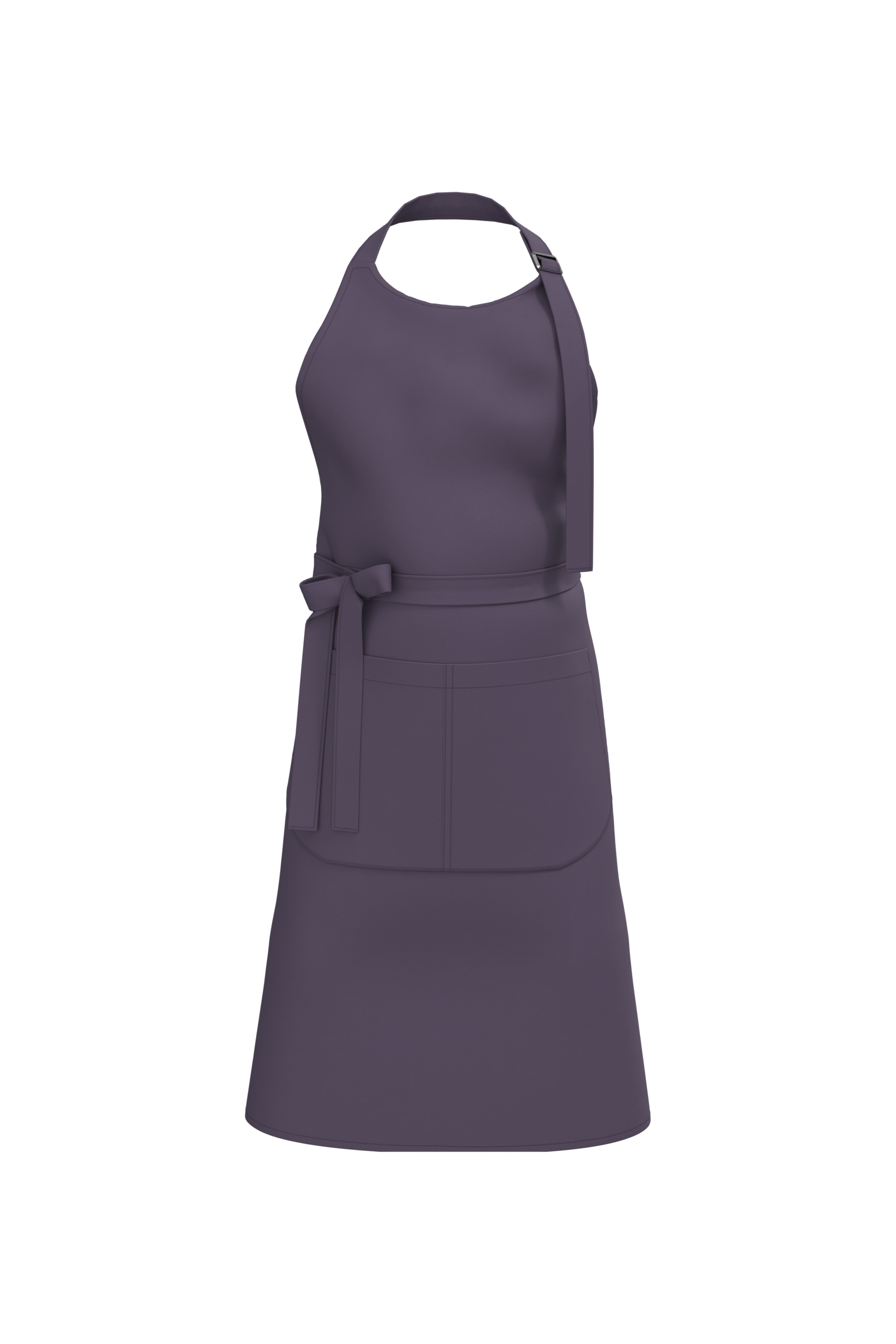 Kariban Schort met zak van biologisch katoen — Deep Plum
