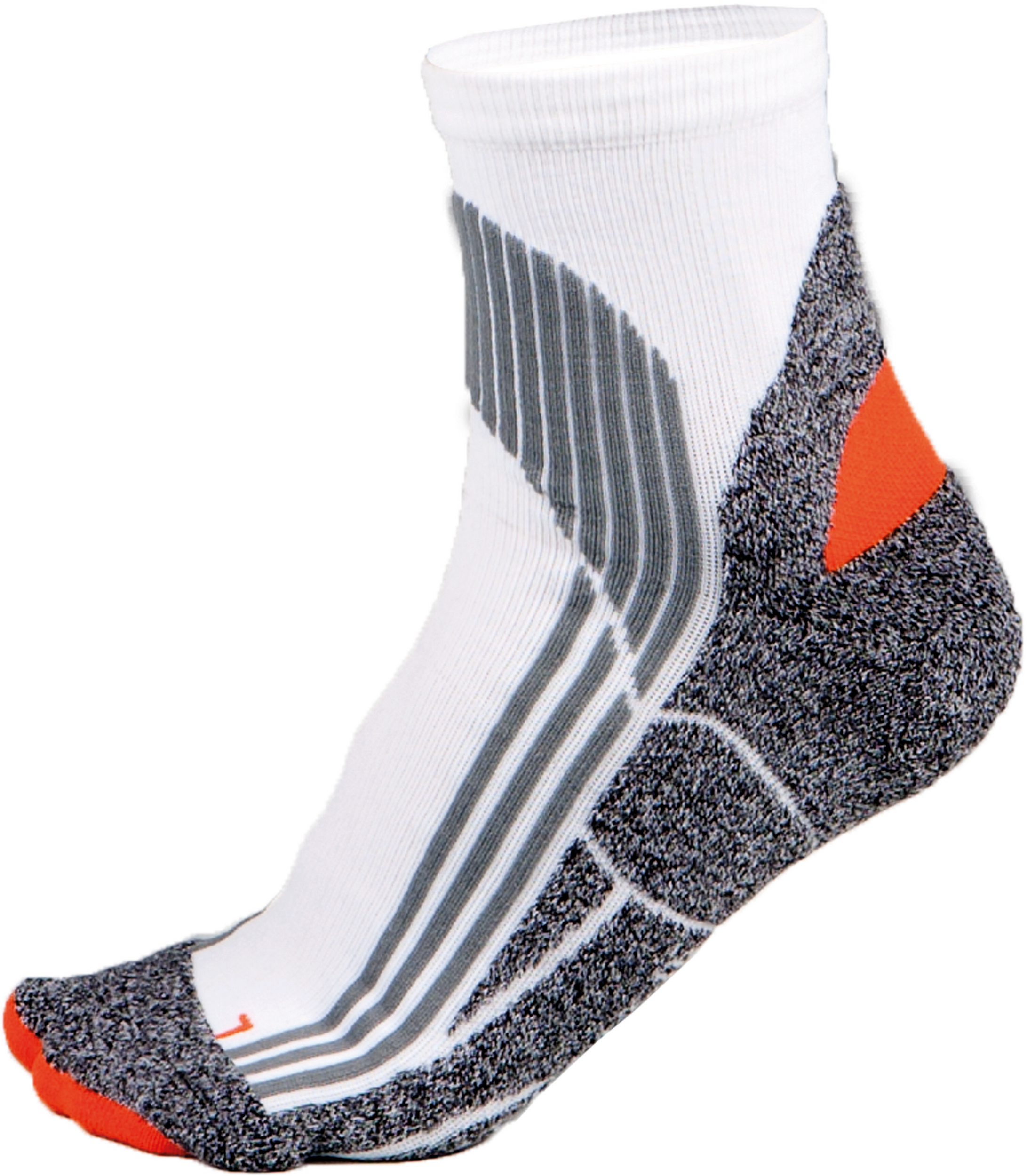 PROACT® Sportsokken — White / Grey / Orange
