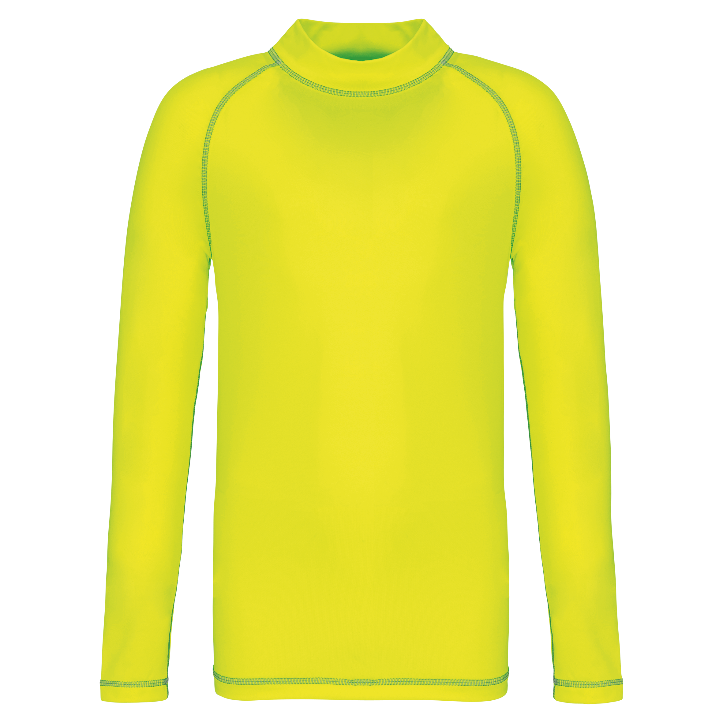 PROACT® Technisch kinder-T-shirt met lange mouwen en anti-UV-bescherming — Fluorescent Yellow