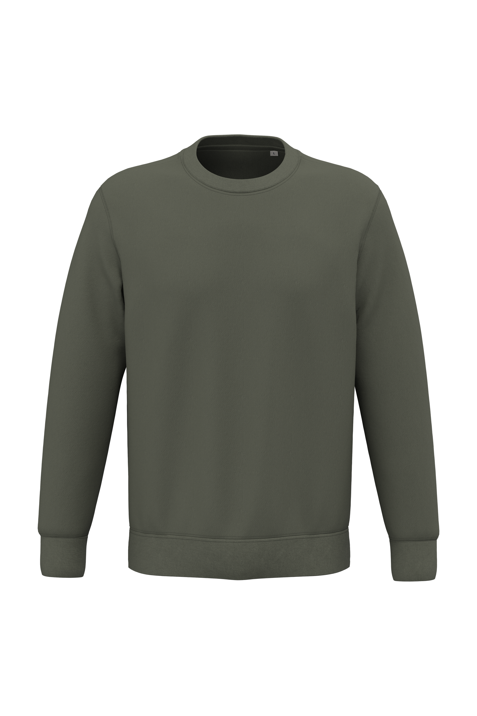 Native Spirit Ecologische uniseks sweater met ronde hals — Organic Khaki