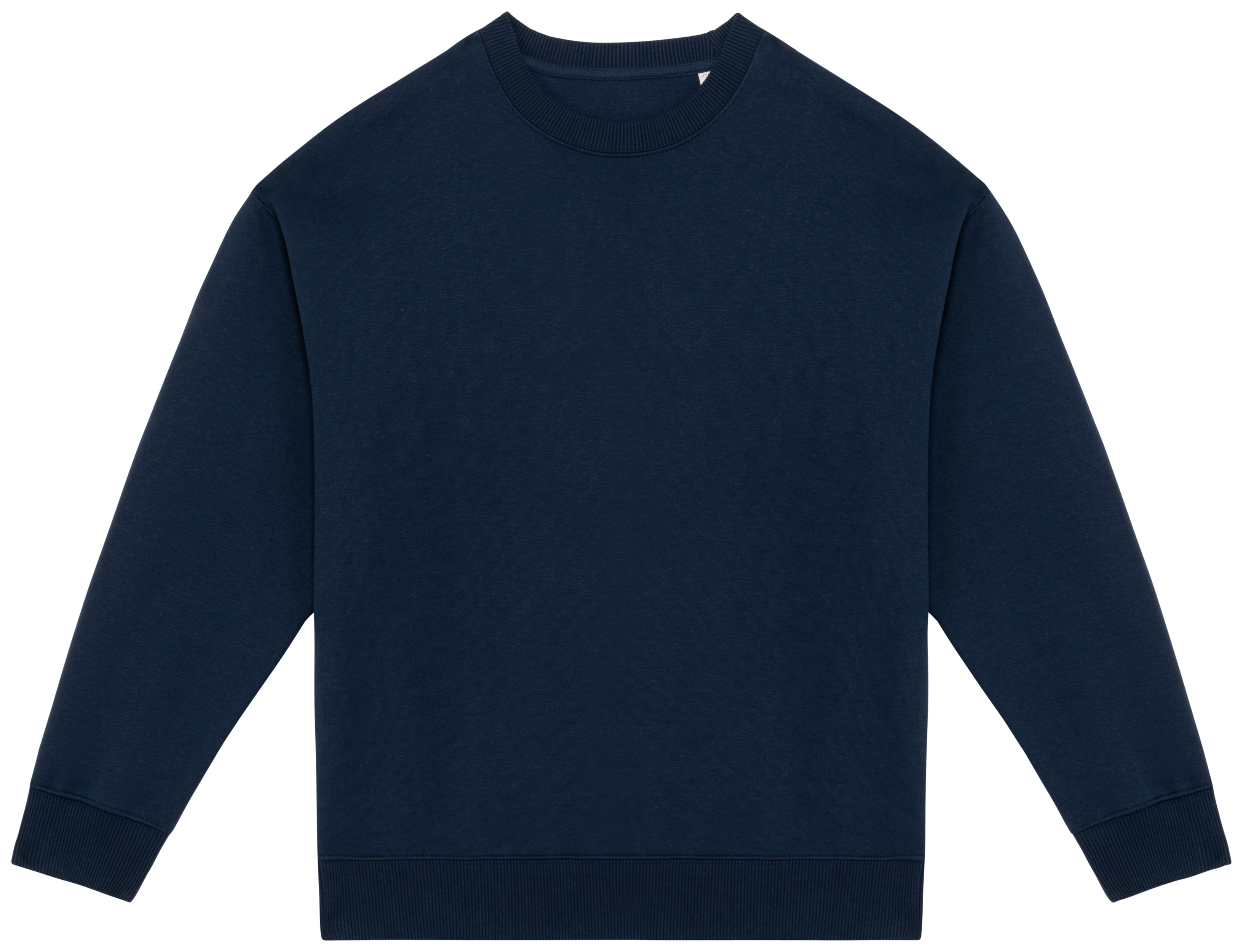 Native Spirit Ecologische oversized uniseks sweater met ronde hals — Navy Blue