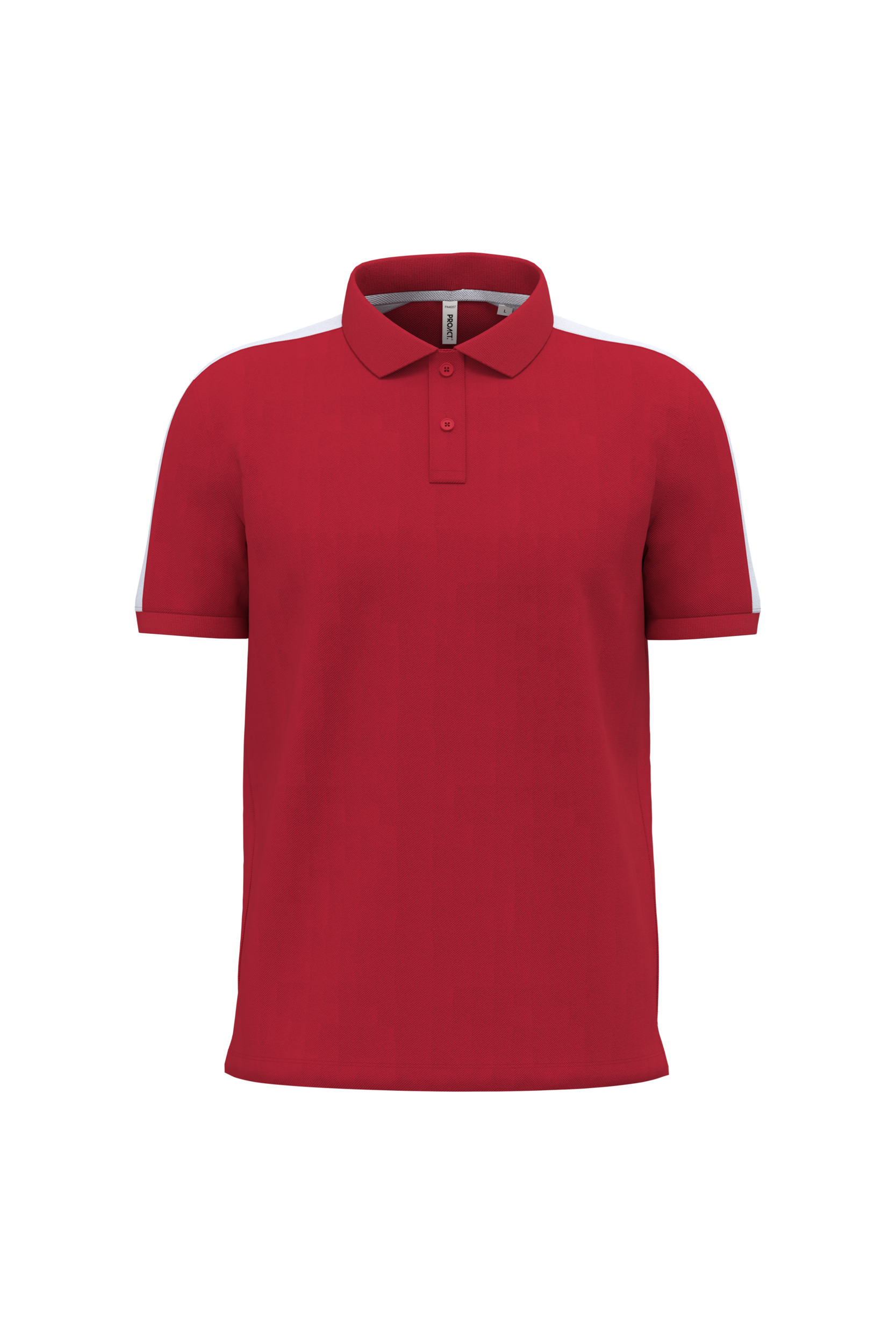 PROACT® Uniseks teamwear polo — Sporty Red / White