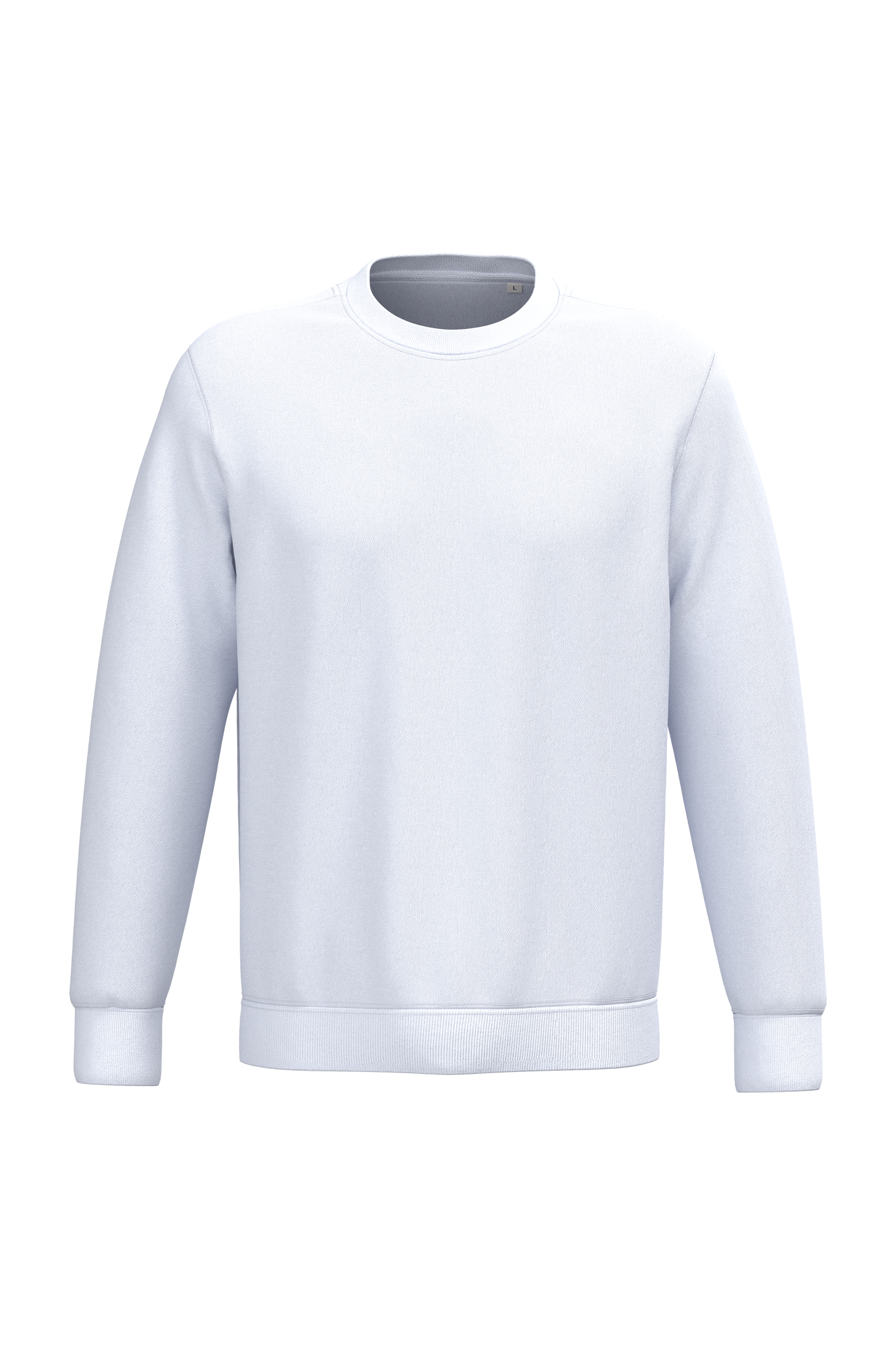 Native Spirit Ecologische uniseks sweater met ronde hals — White