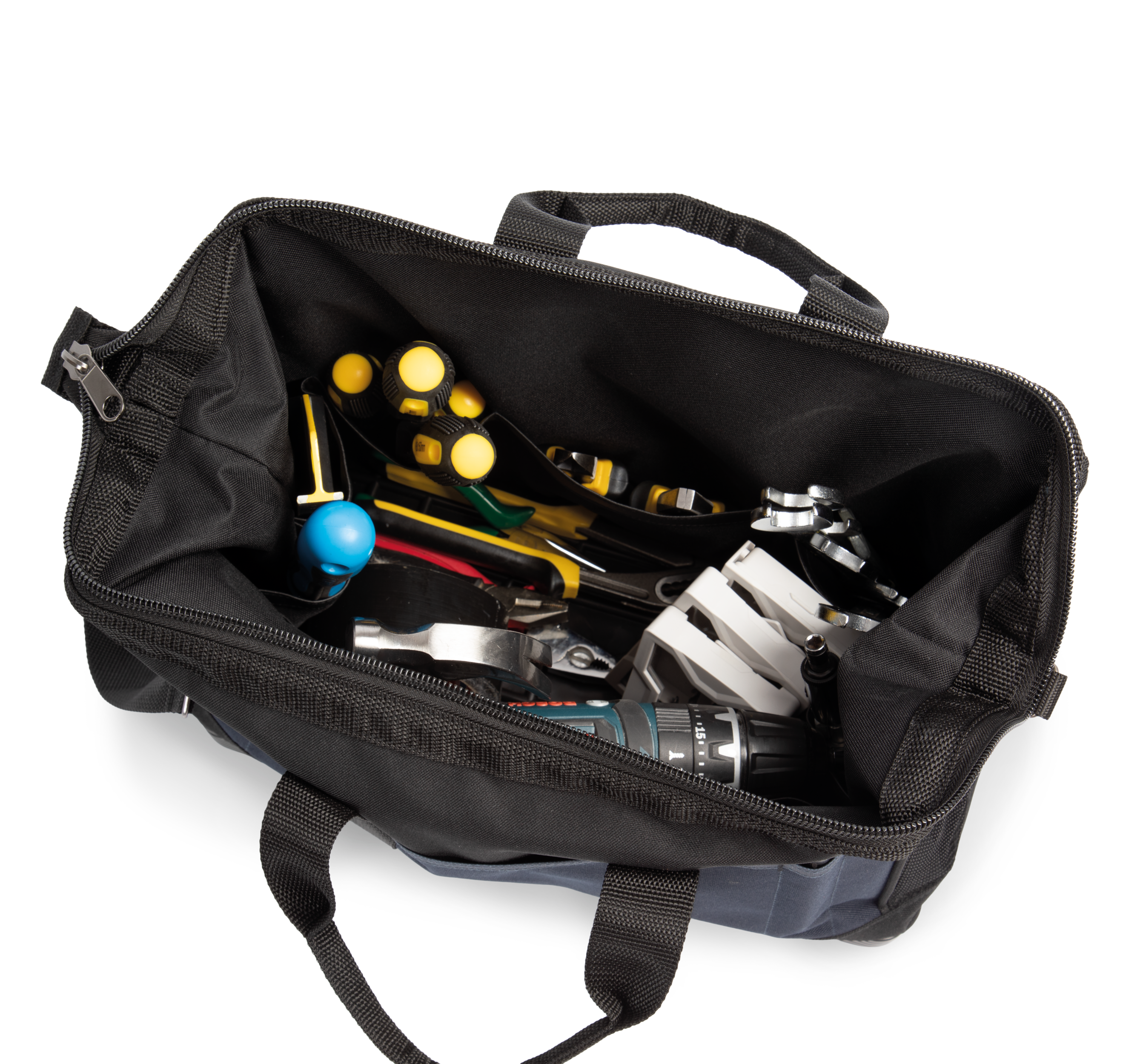 WK. Designed To Work Gereedschaptas met plastic bodem — Black / Navy