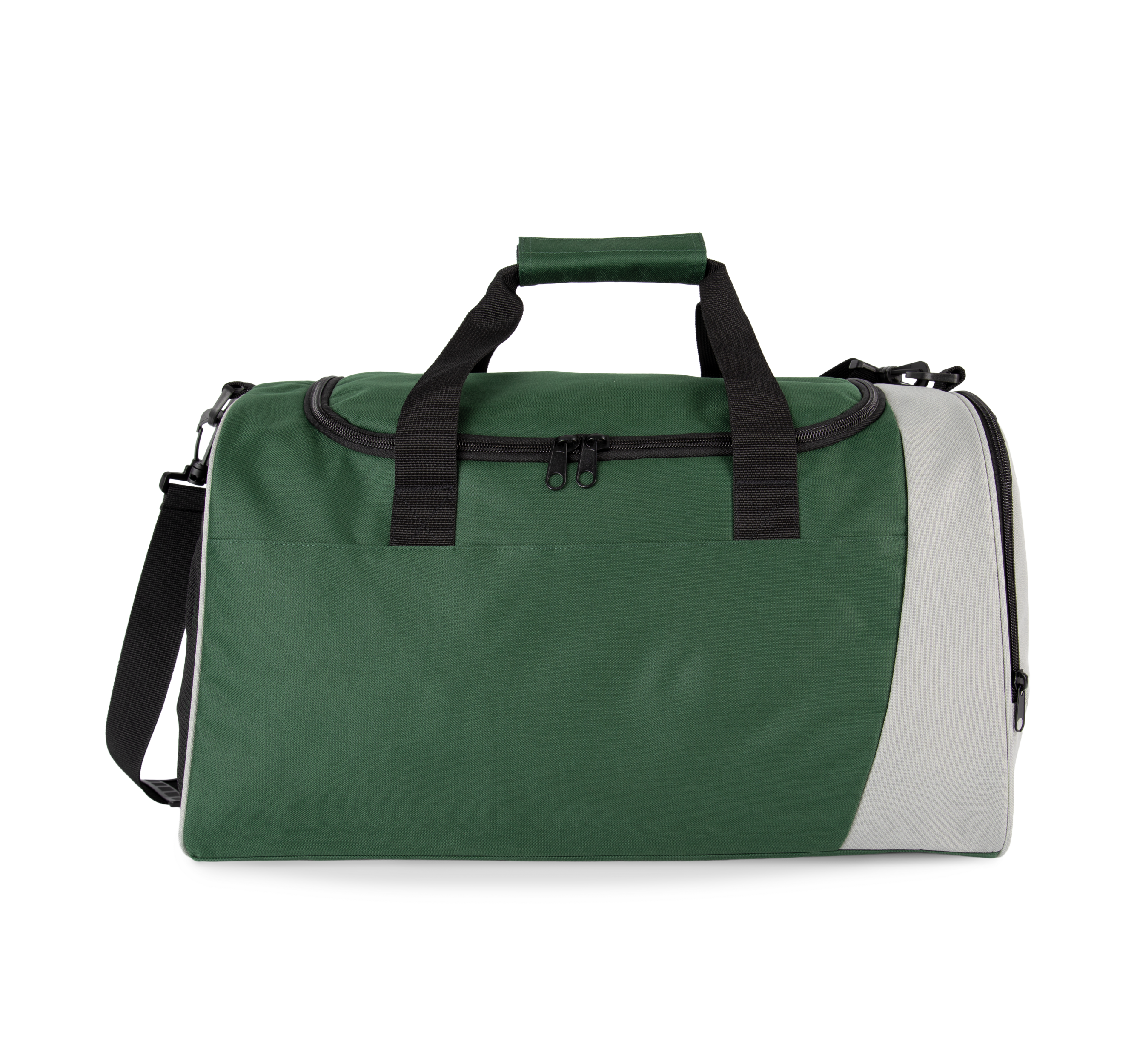 Kimood Tweekleurige sporttas — Forest Green / Light Grey