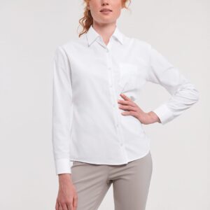 Russell Ladies' Ls Polycotton Poplin Shirt