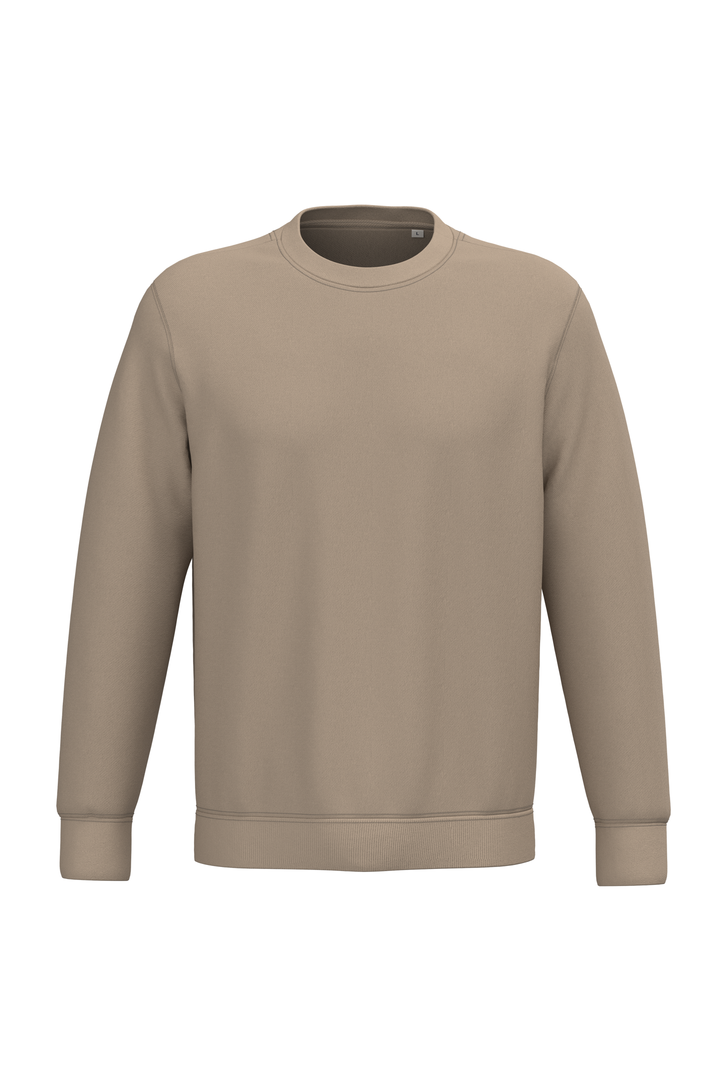 Native Spirit Ecologische uniseks sweater met ronde hals — Wet Sand