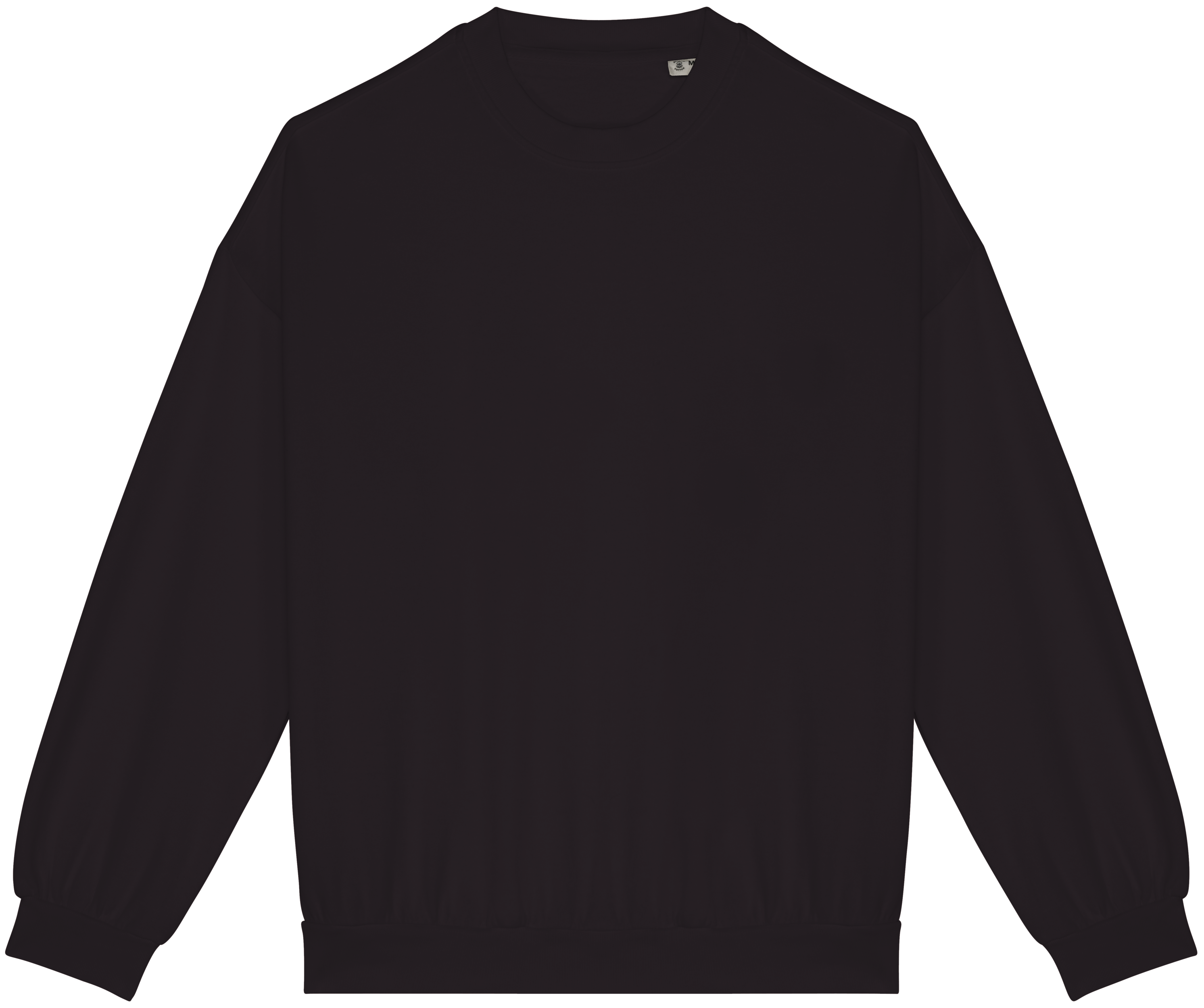 Native Spirit Ecologische oversized uniseks sweater French Terry — Washed black