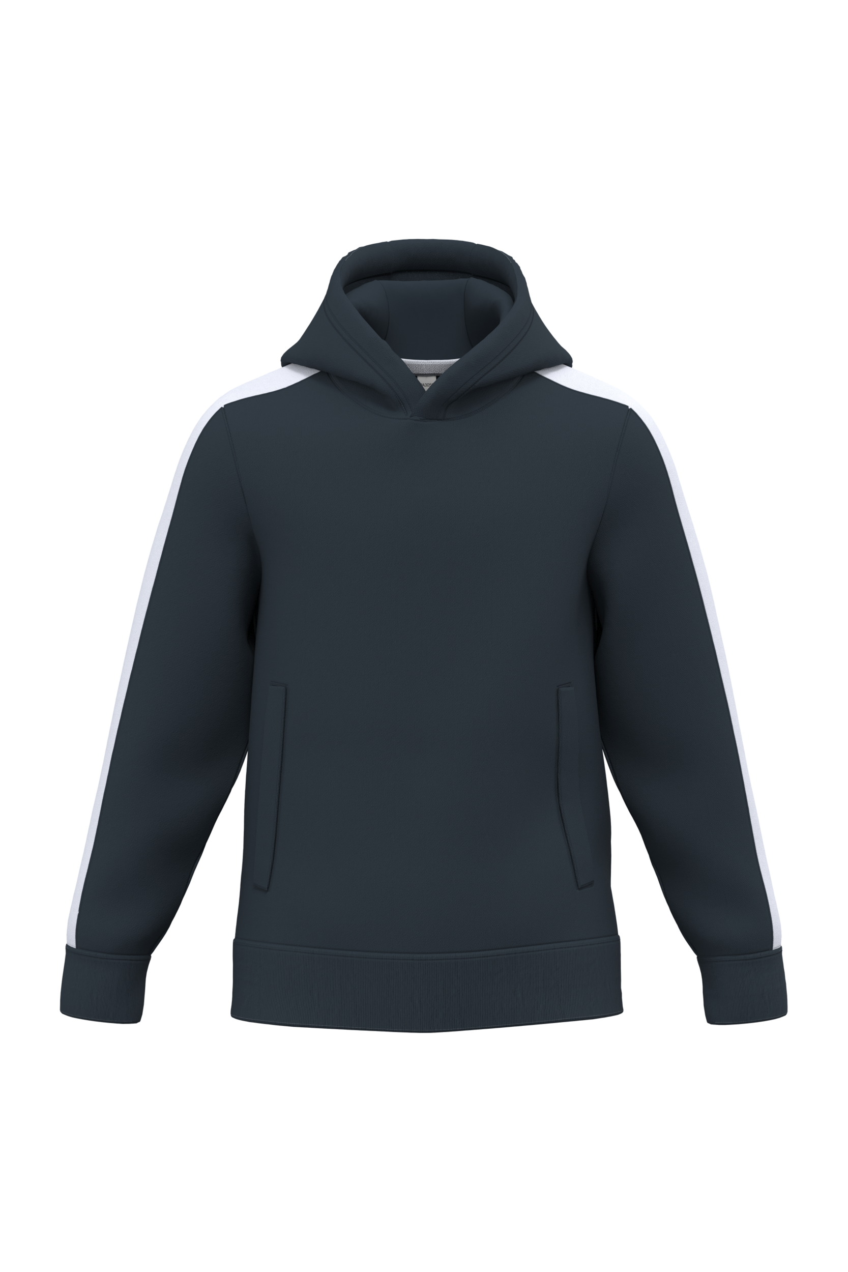 PROACT® Tweekleurige teamwear hoodie voor kinderen — Navy / White