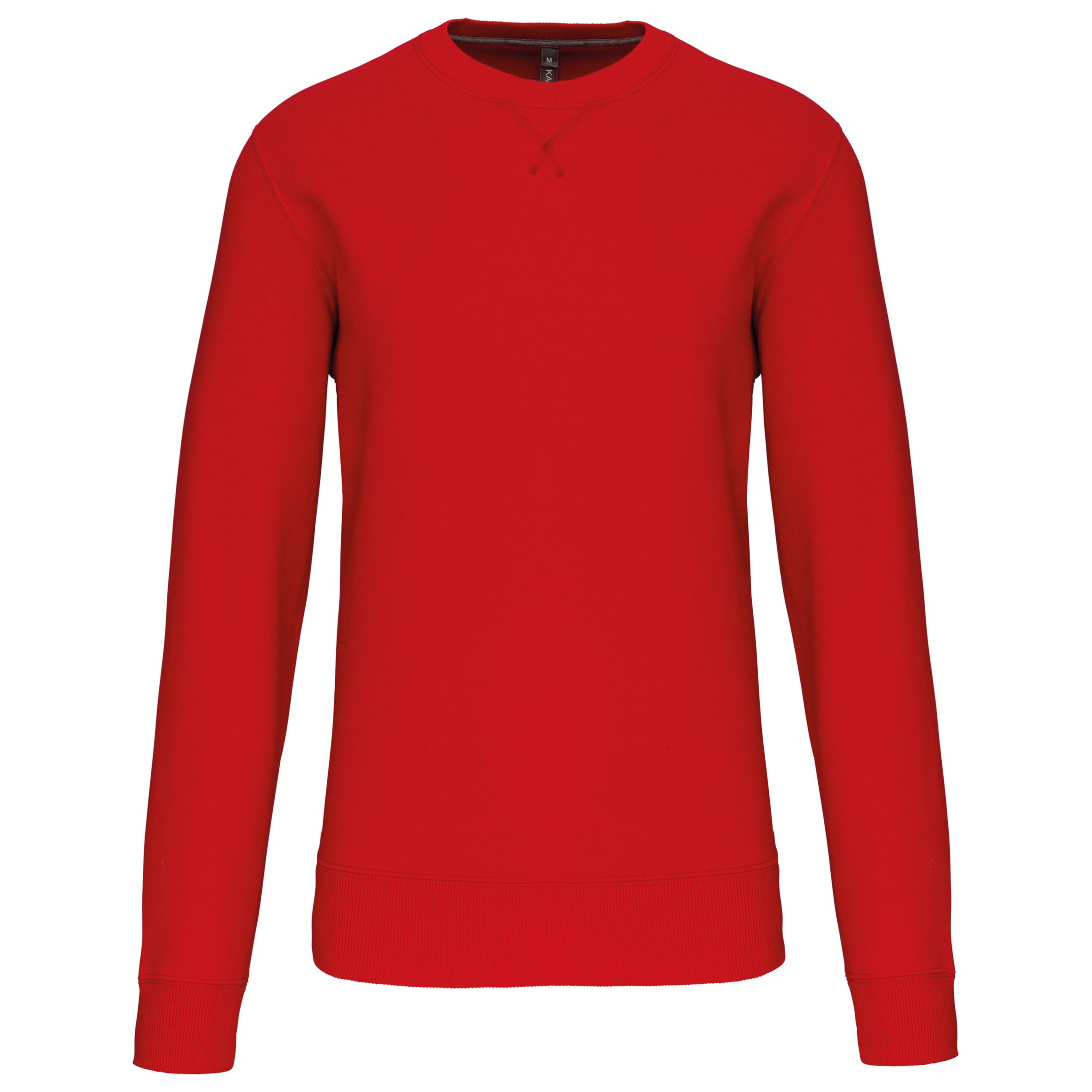 Kariban Sweater met ronde hals — Red