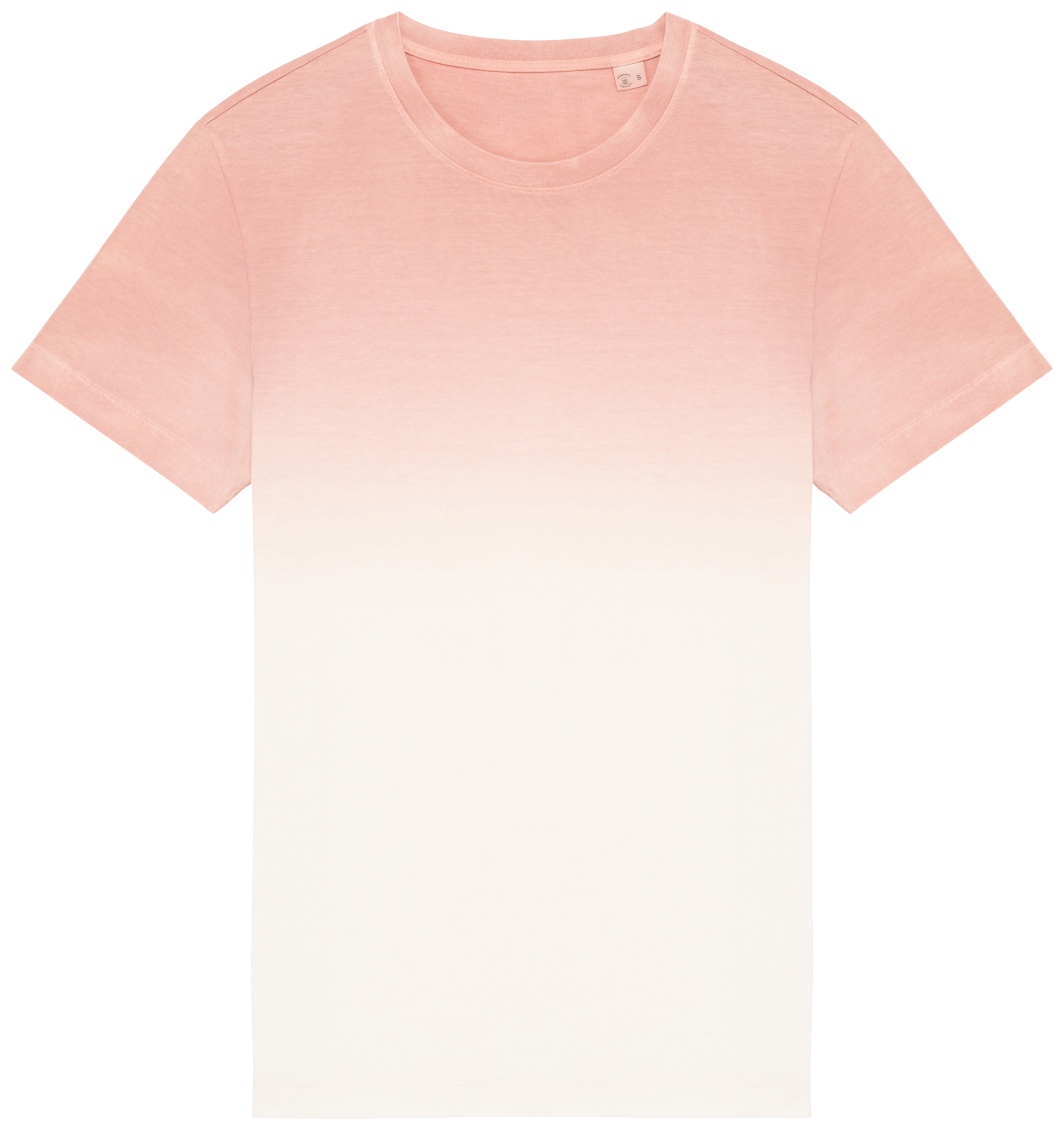 Native Spirit Ecologisch uniseks Dip Dye T-shirt — Dip Dye Petal Rose