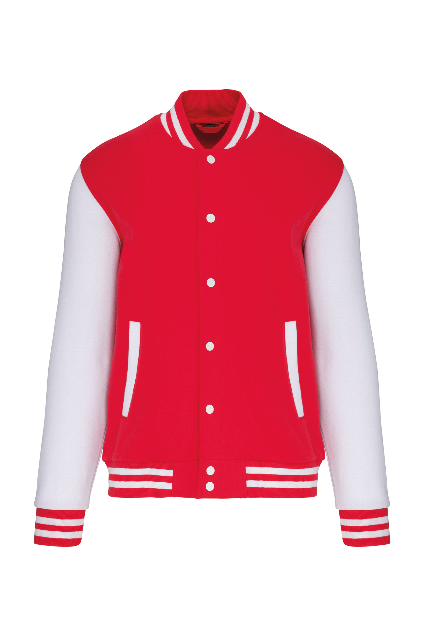 Kariban College jacket unisex — Red / White