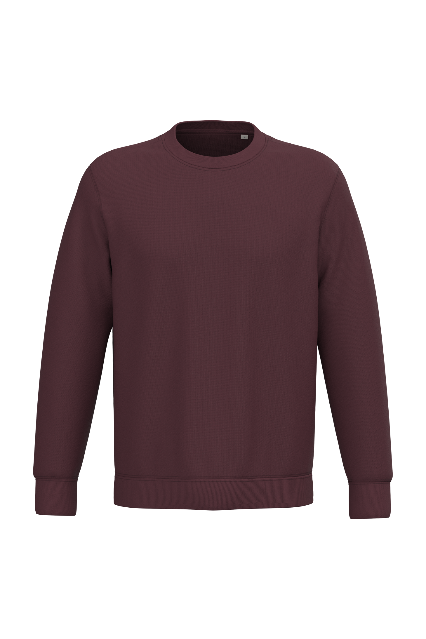 Native Spirit Ecologische uniseks sweater met ronde hals — Dark Cherry