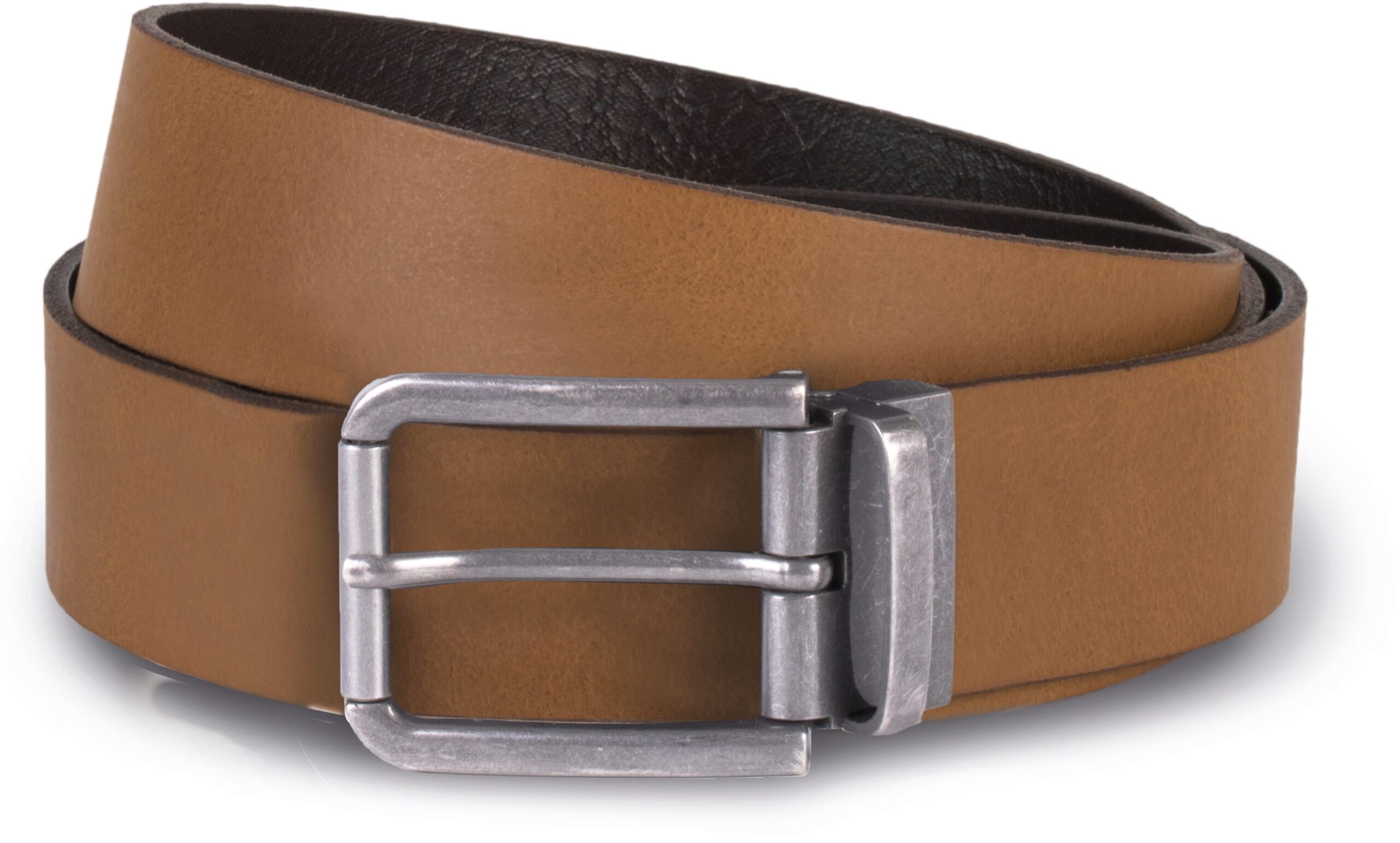 K-up Riem van leer met onafgewerkte rand - 35 mm