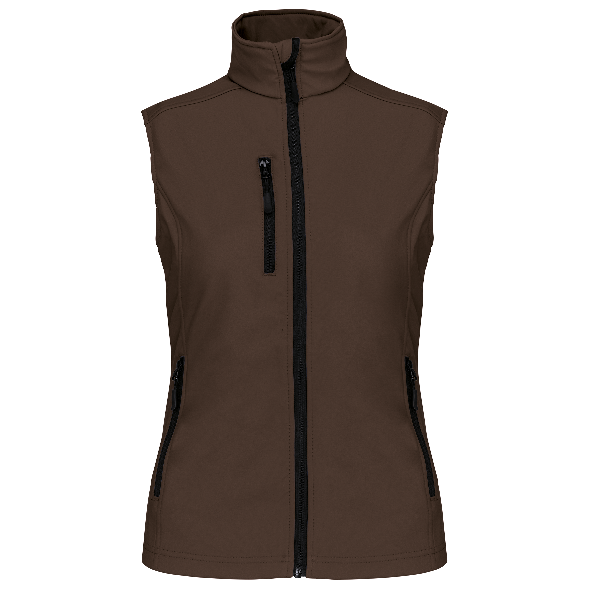 Kariban Dames softshell bodywarmer — Chocolate