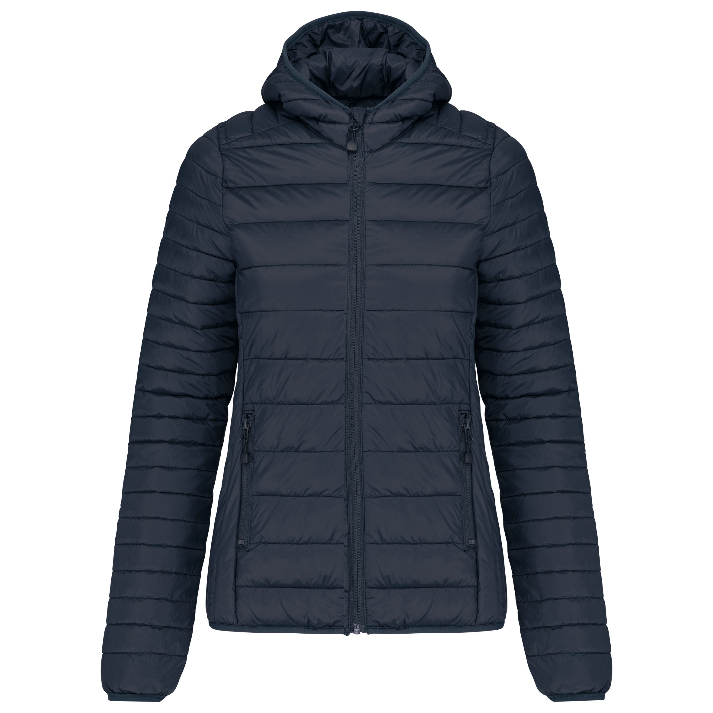 Kariban Ladies' lightweight hooded padded jacket — Navy