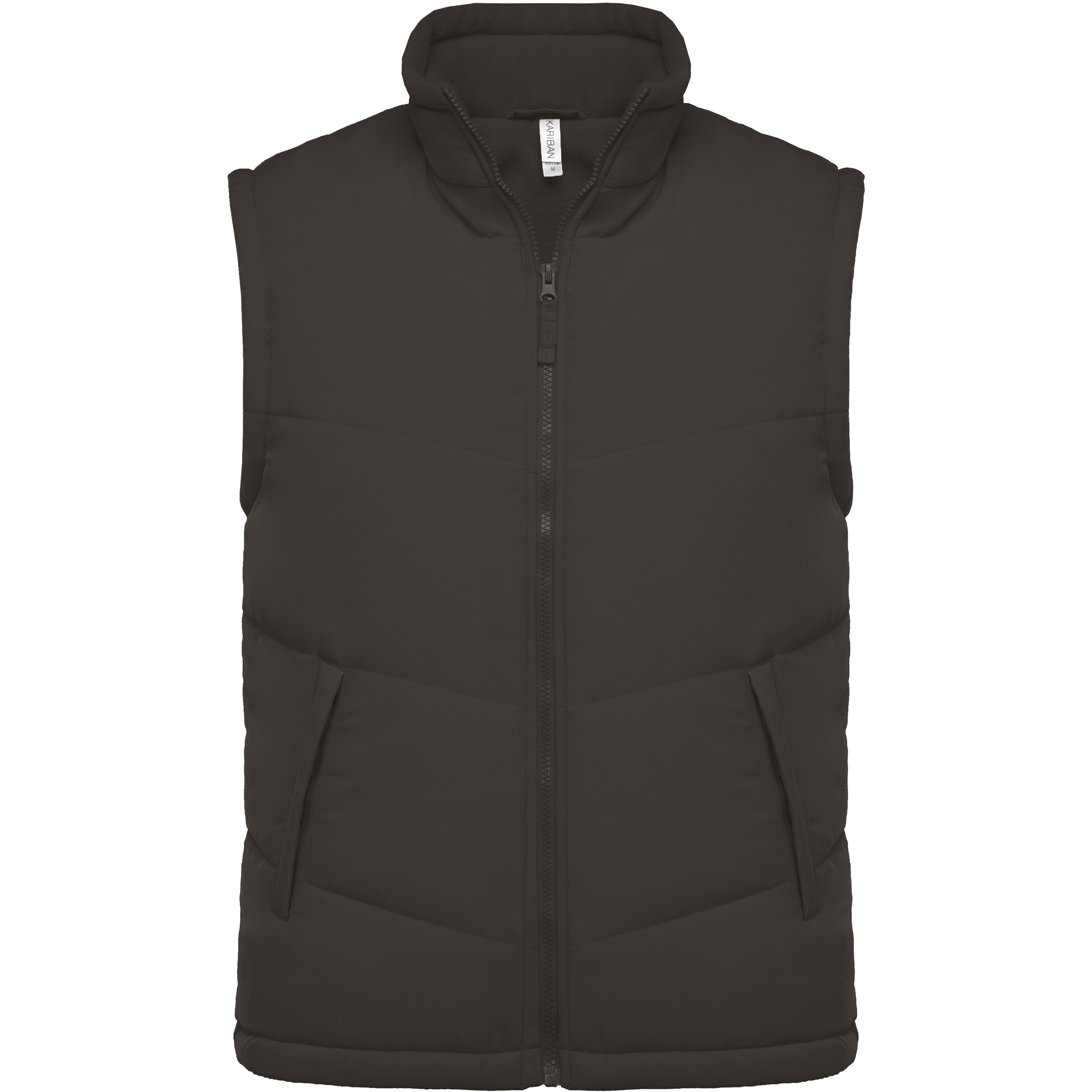 Kariban Met fleece gevoerde bodywarmer — Dark Grey
