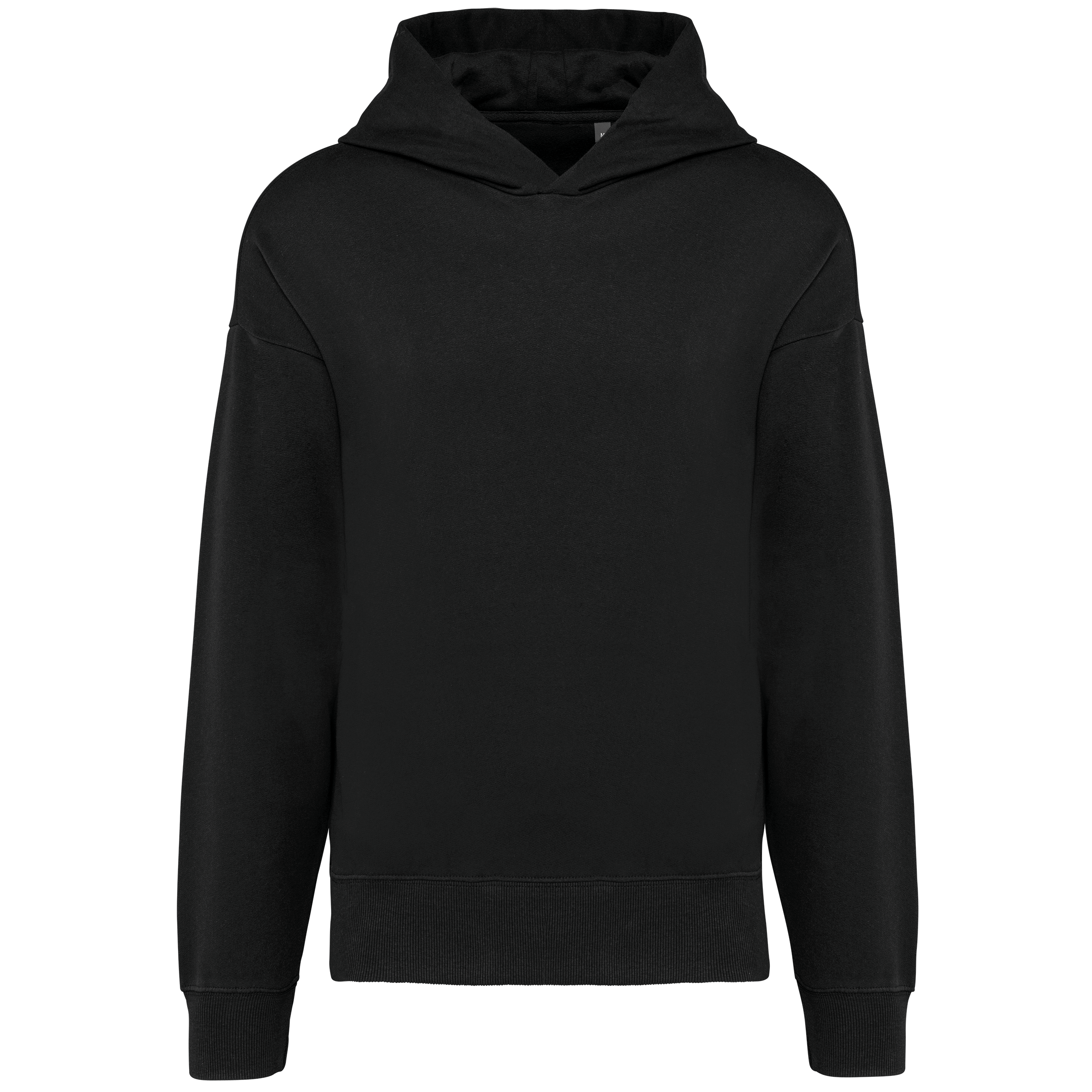 Kariban Oversized fleece sweater met capuchon — Black