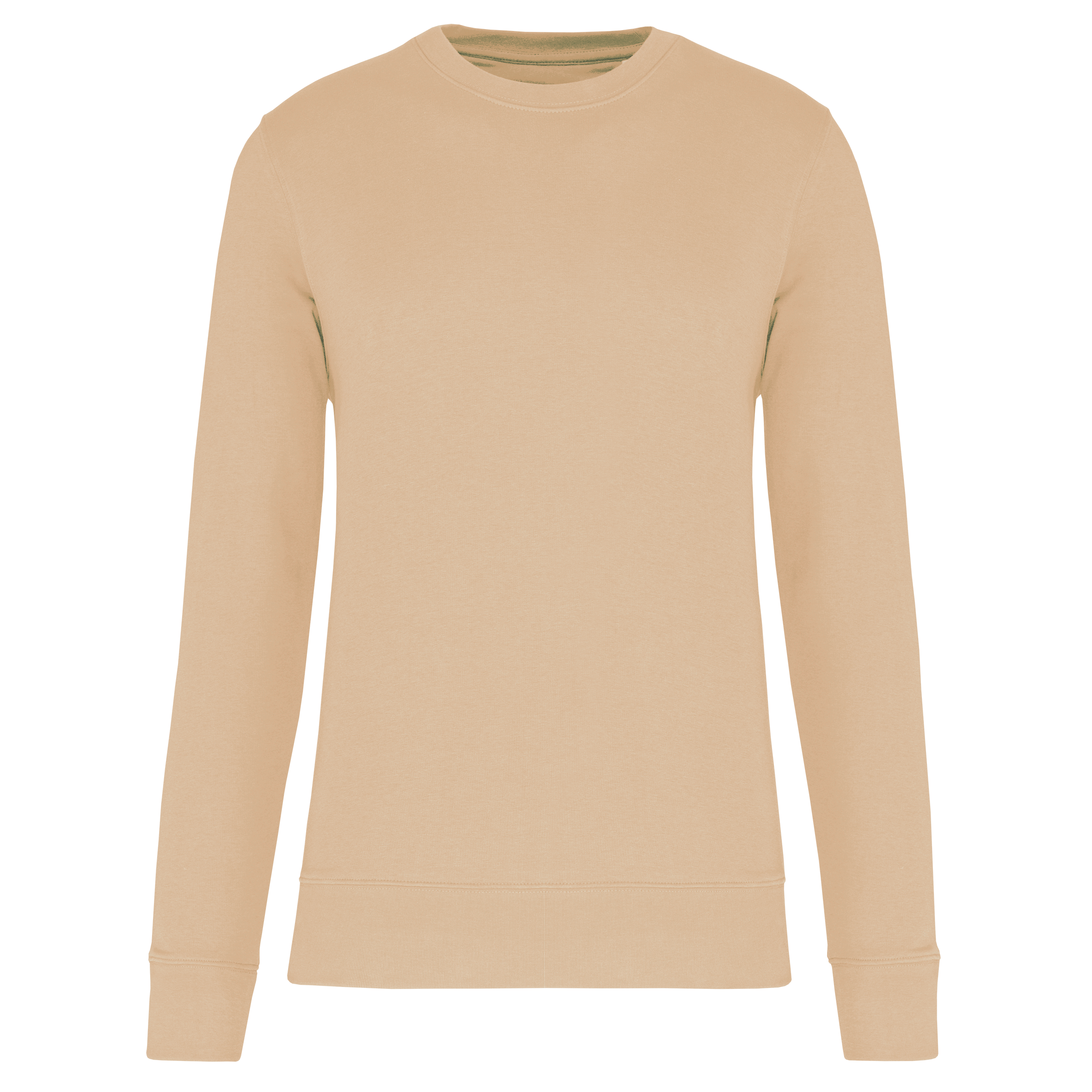 Kariban Ecologische sweater met ronde hals — Light Sand