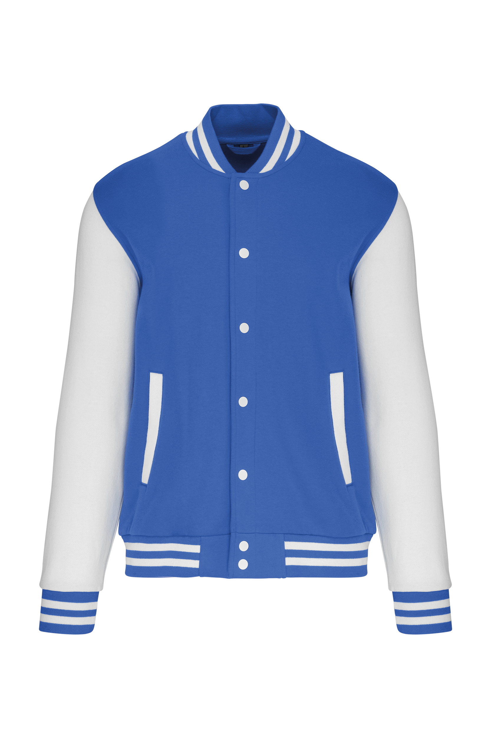Kariban College jacket unisex — Light Royal Blue / White